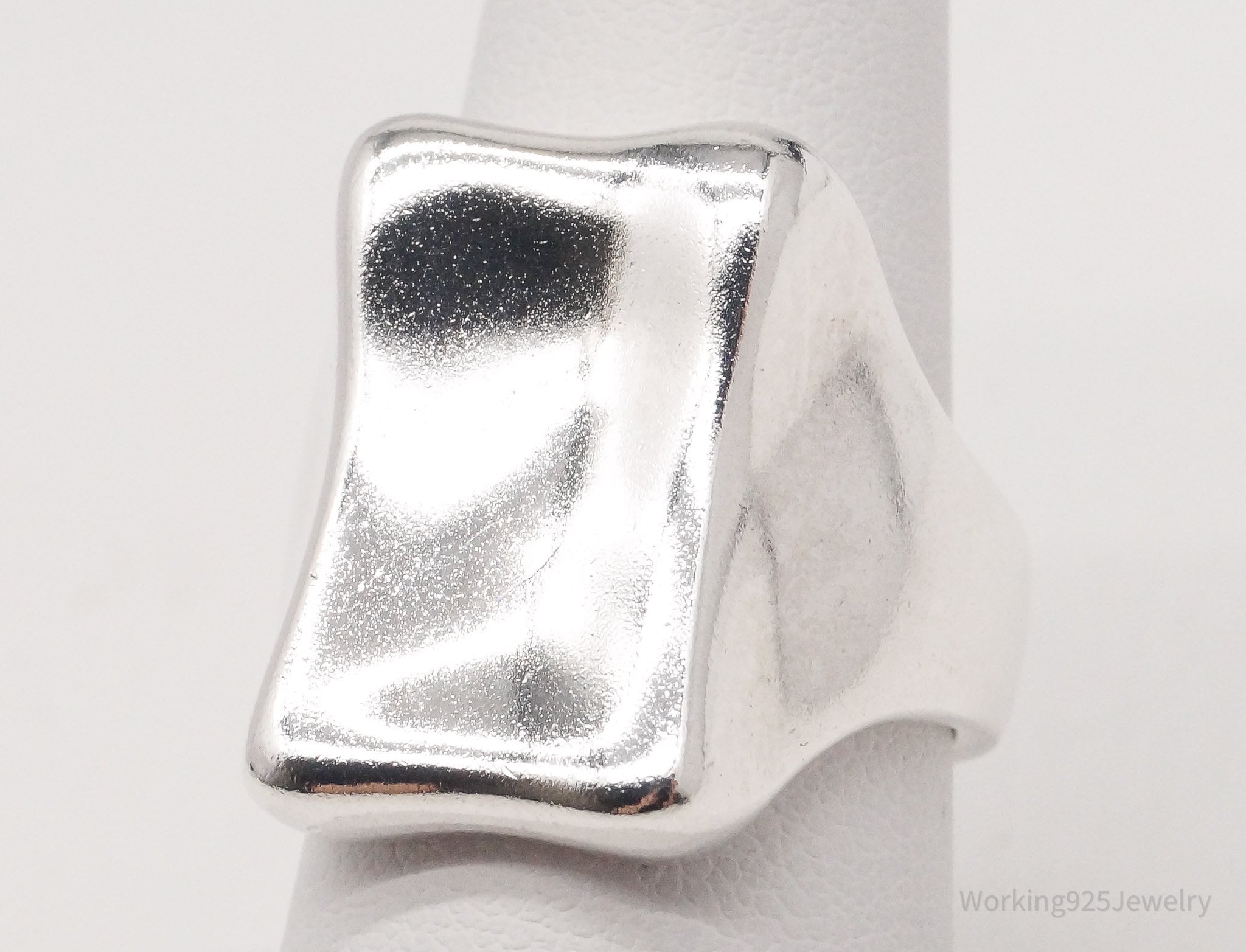 Vintage Designer RLM Studio Modernist Sterling Silver Ring - Size 7.75