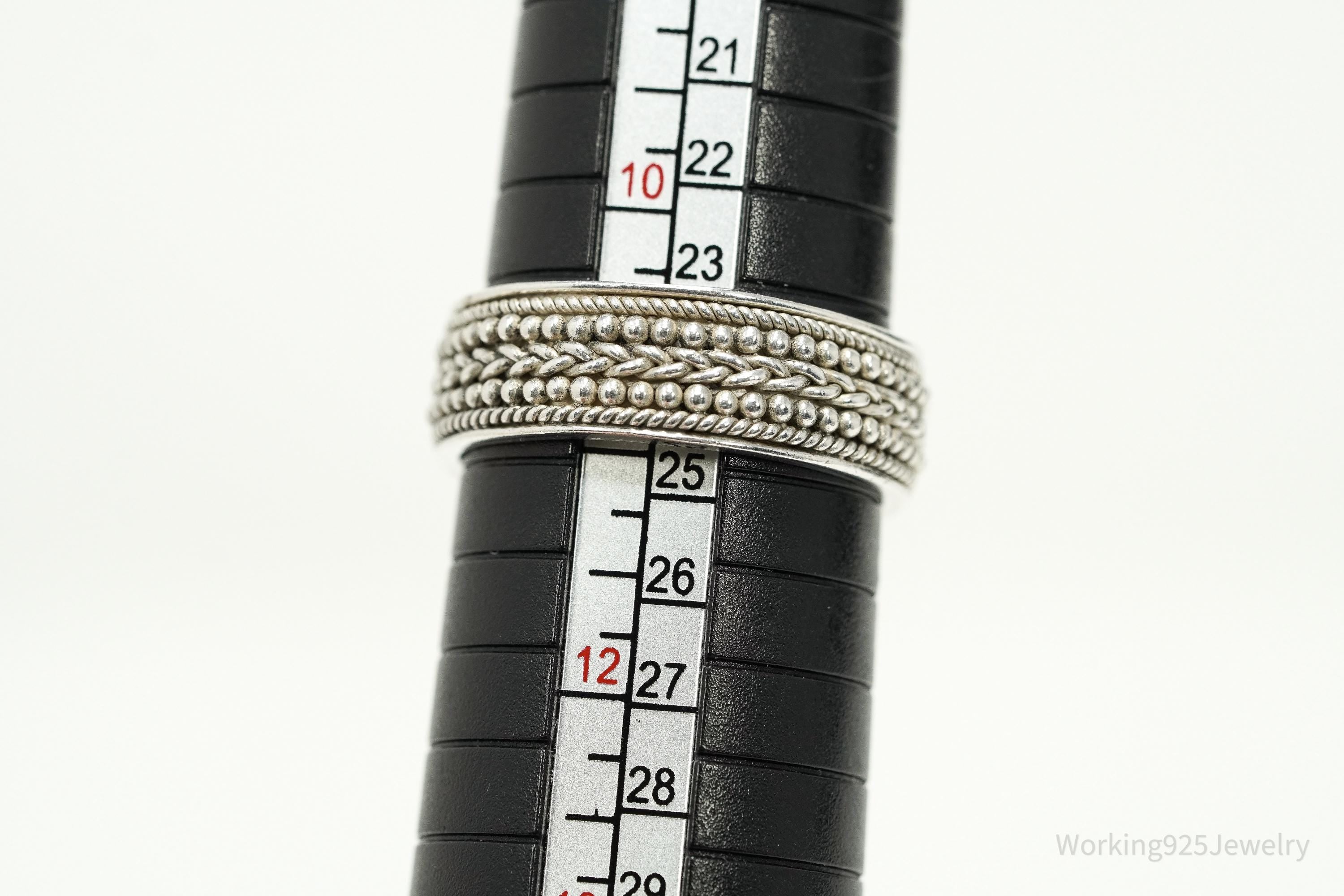 Vintage BA Suarti Sterling Silver Band Ring Size 11