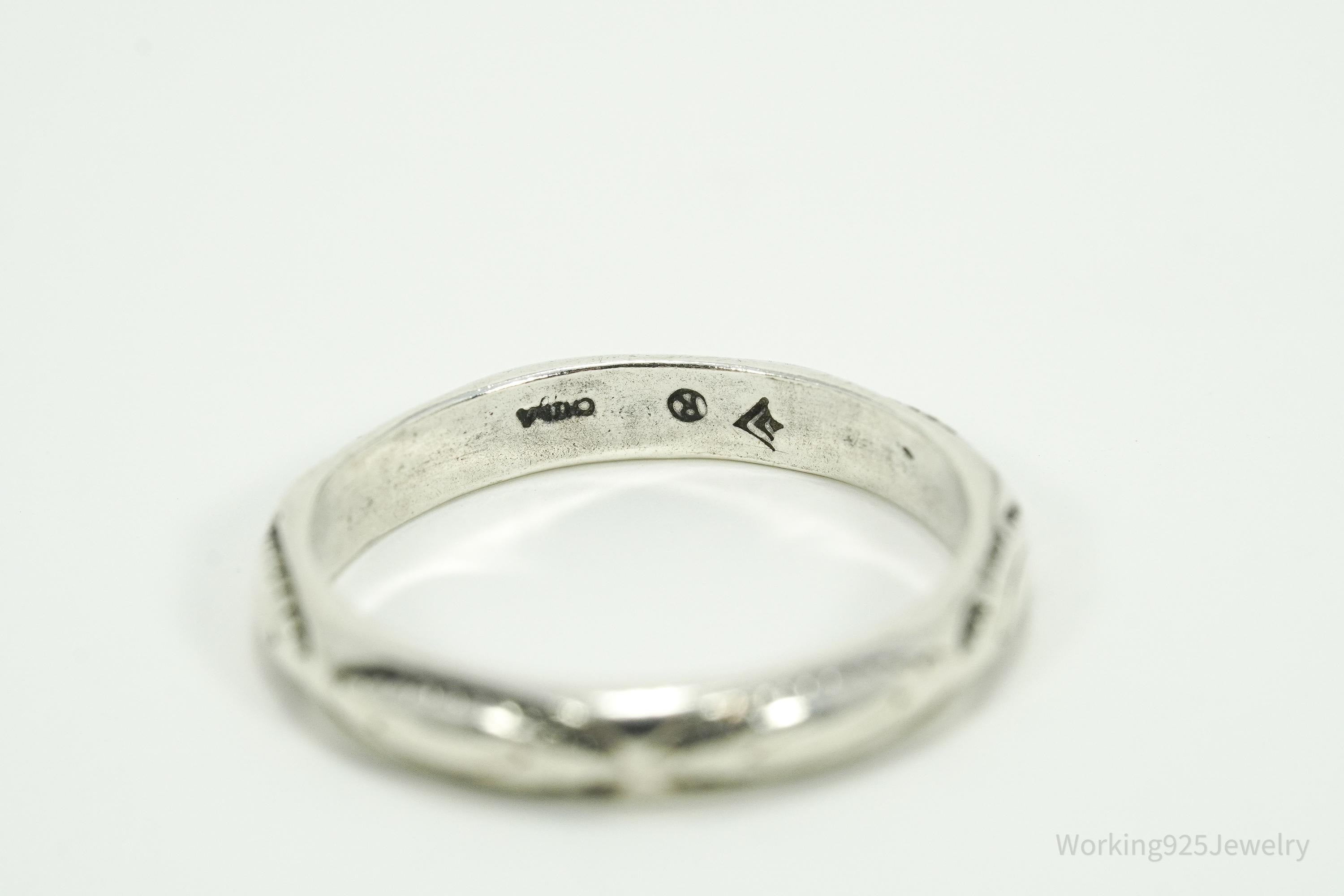 Vintage Designer Silpada Sterling Silver Stacker Ring - Size 8