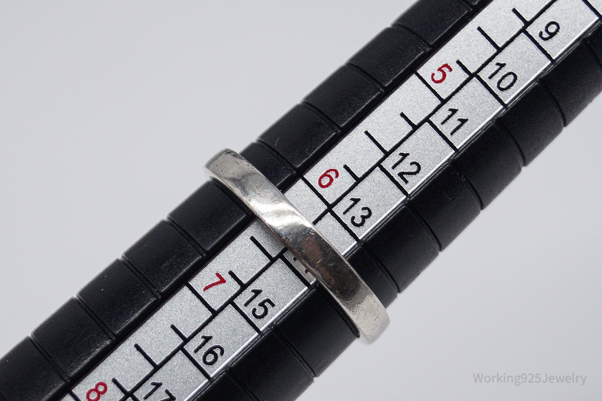 Vintage Black Onyx Sterling Silver Ring - Size 6.25