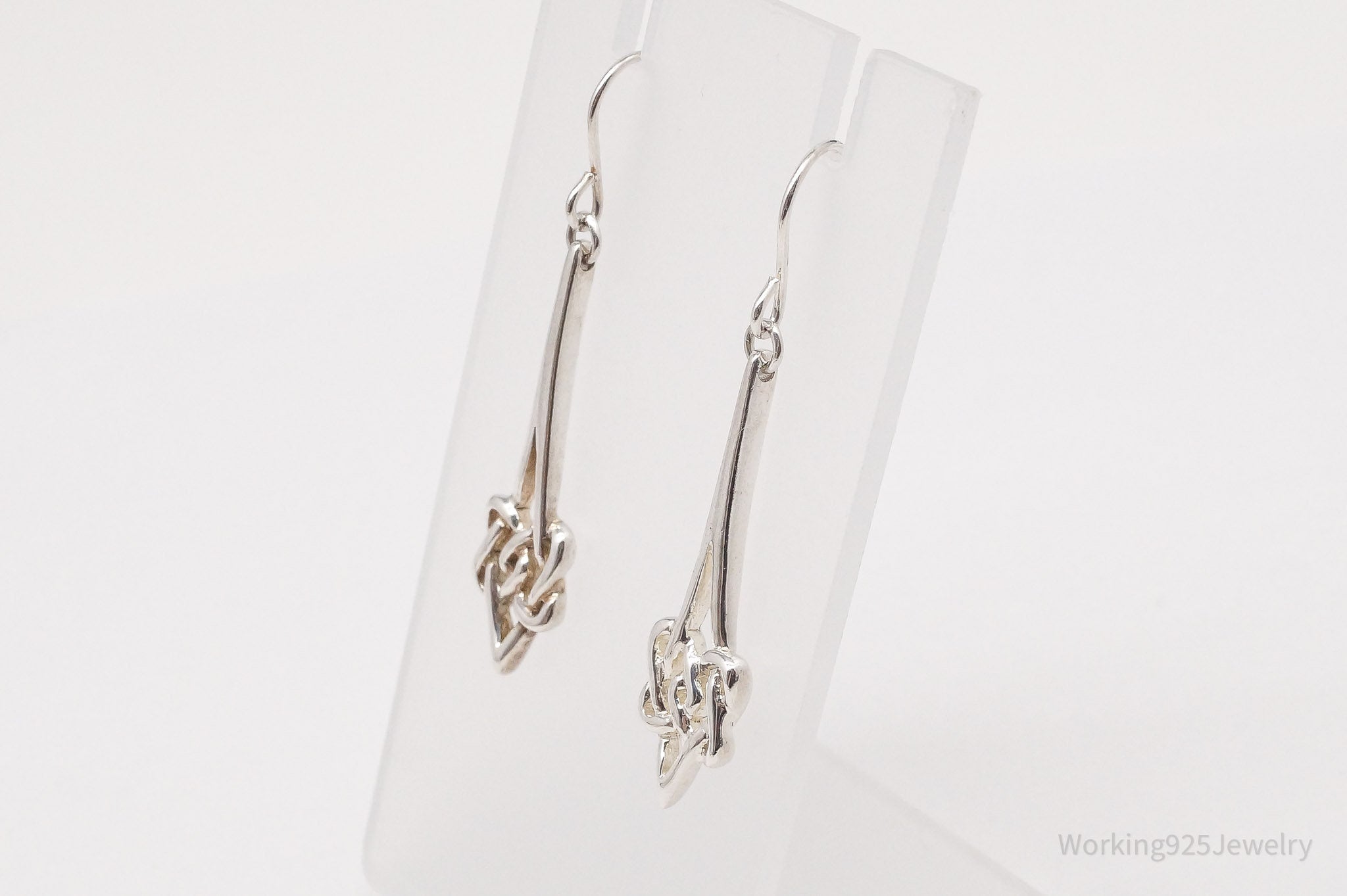 Vintage Celtic Knot Sterling Silver Earrings