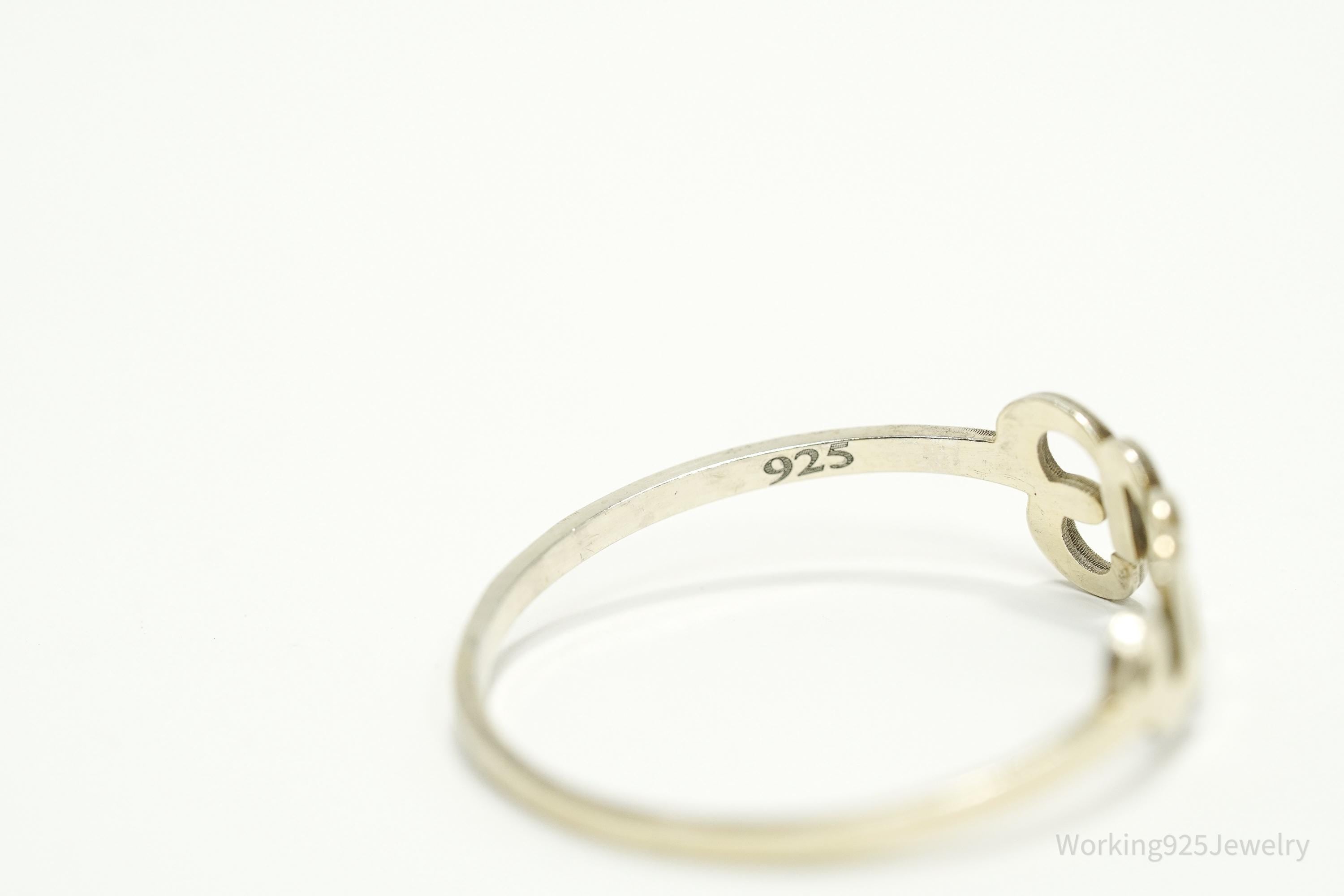 Vintage "Evan" Gold Vermeil Sterling Silver Name Ring - Size 9.25