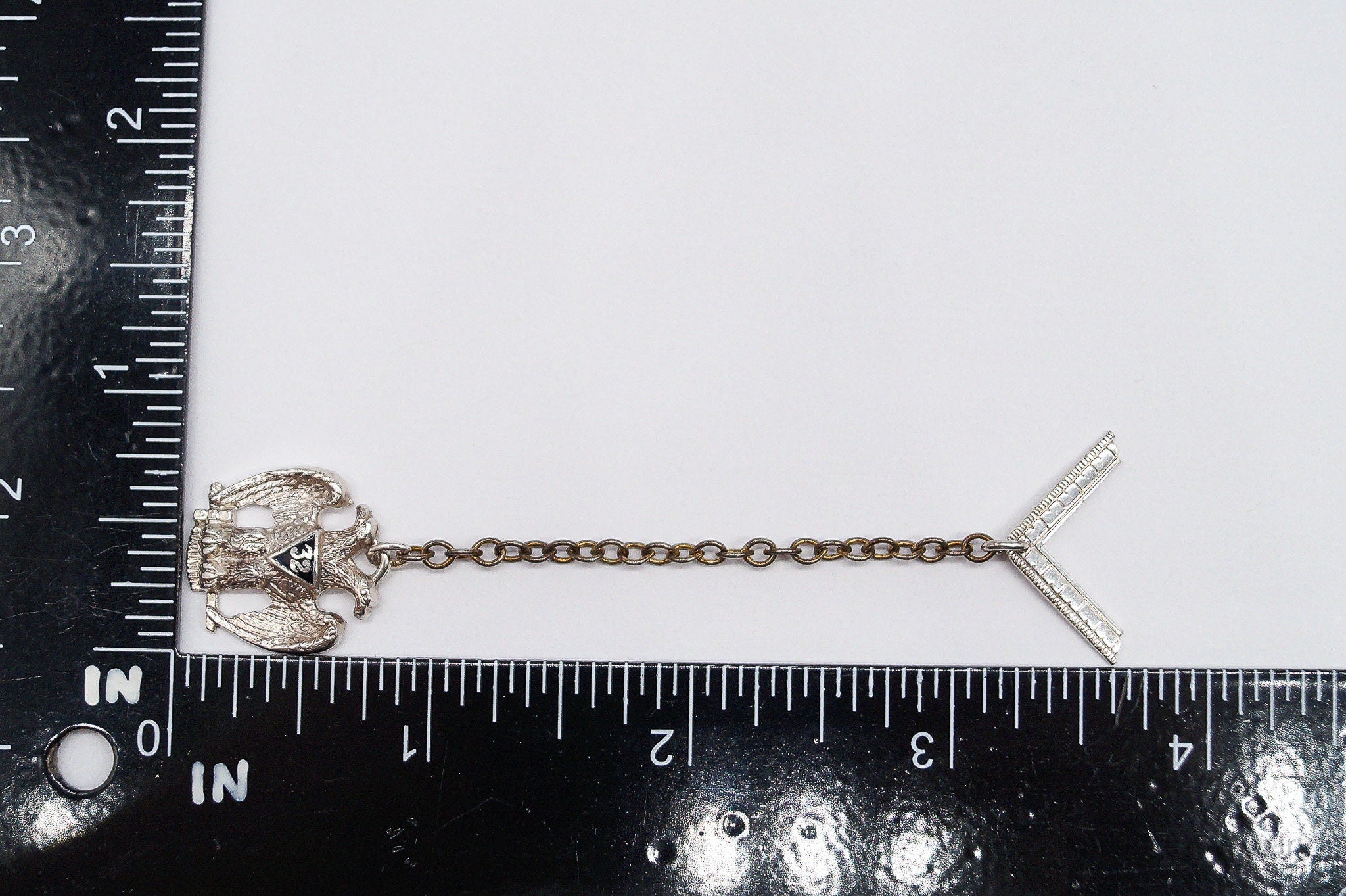 ATQ VTG Scottish Rite 32nd Degree Seattle Masons Sterling Silver Tie Tac