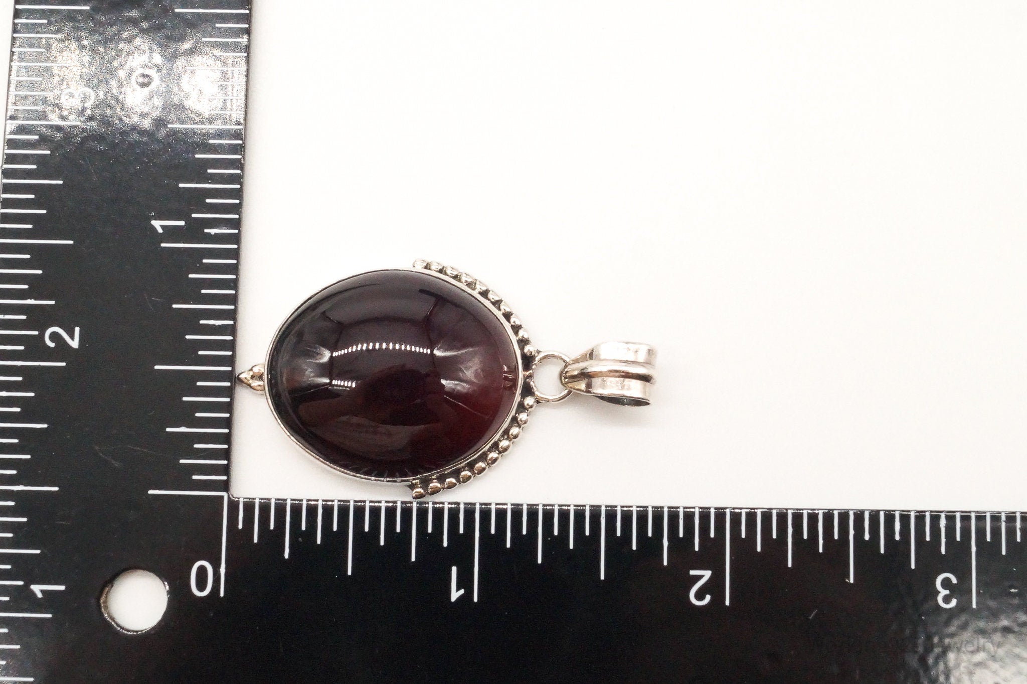 Vintage Large Red Agate Sterling Silver Pendant