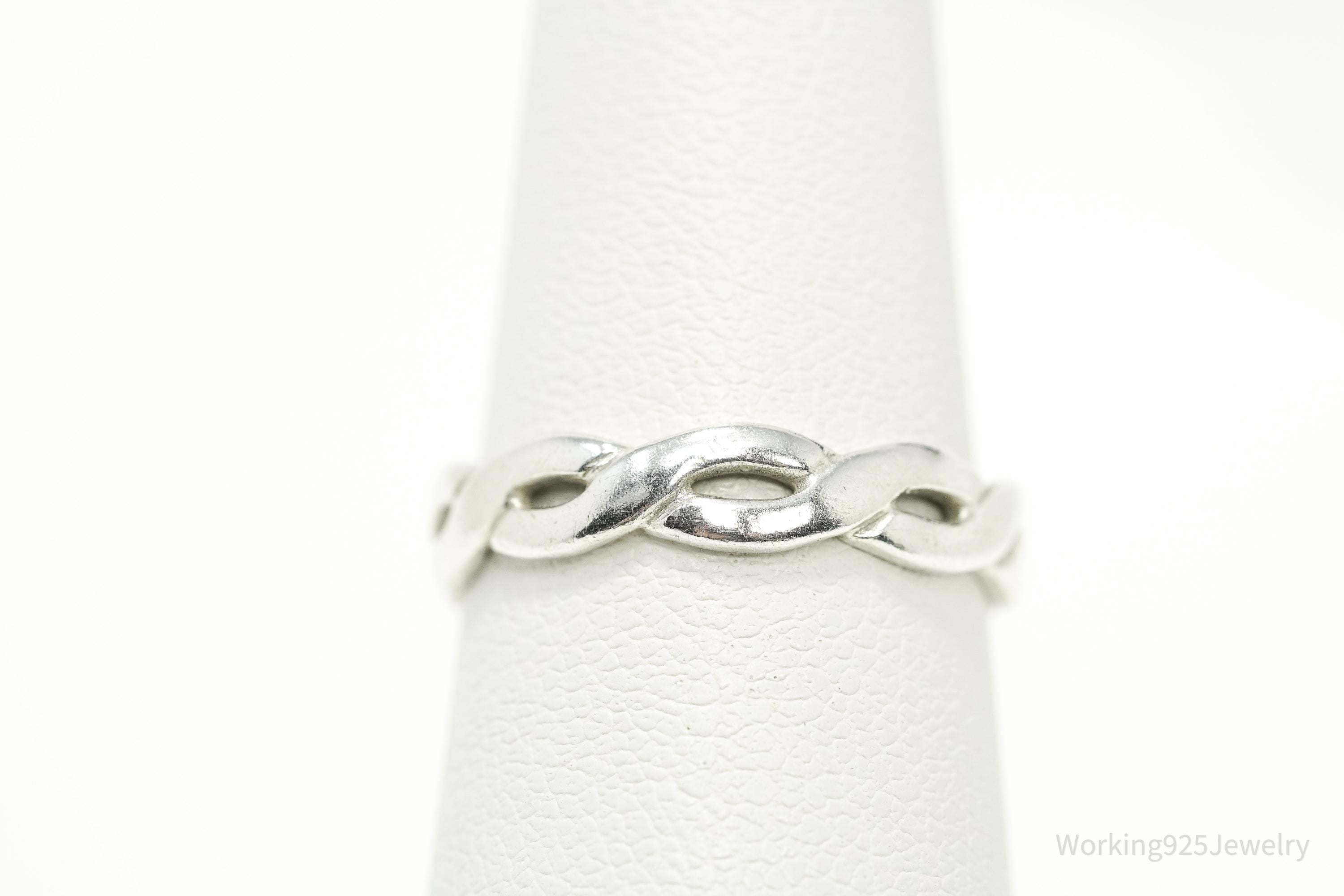 Rare Retired Vintage James Avery Twisted Wire Sterling Silver Ring Size 6