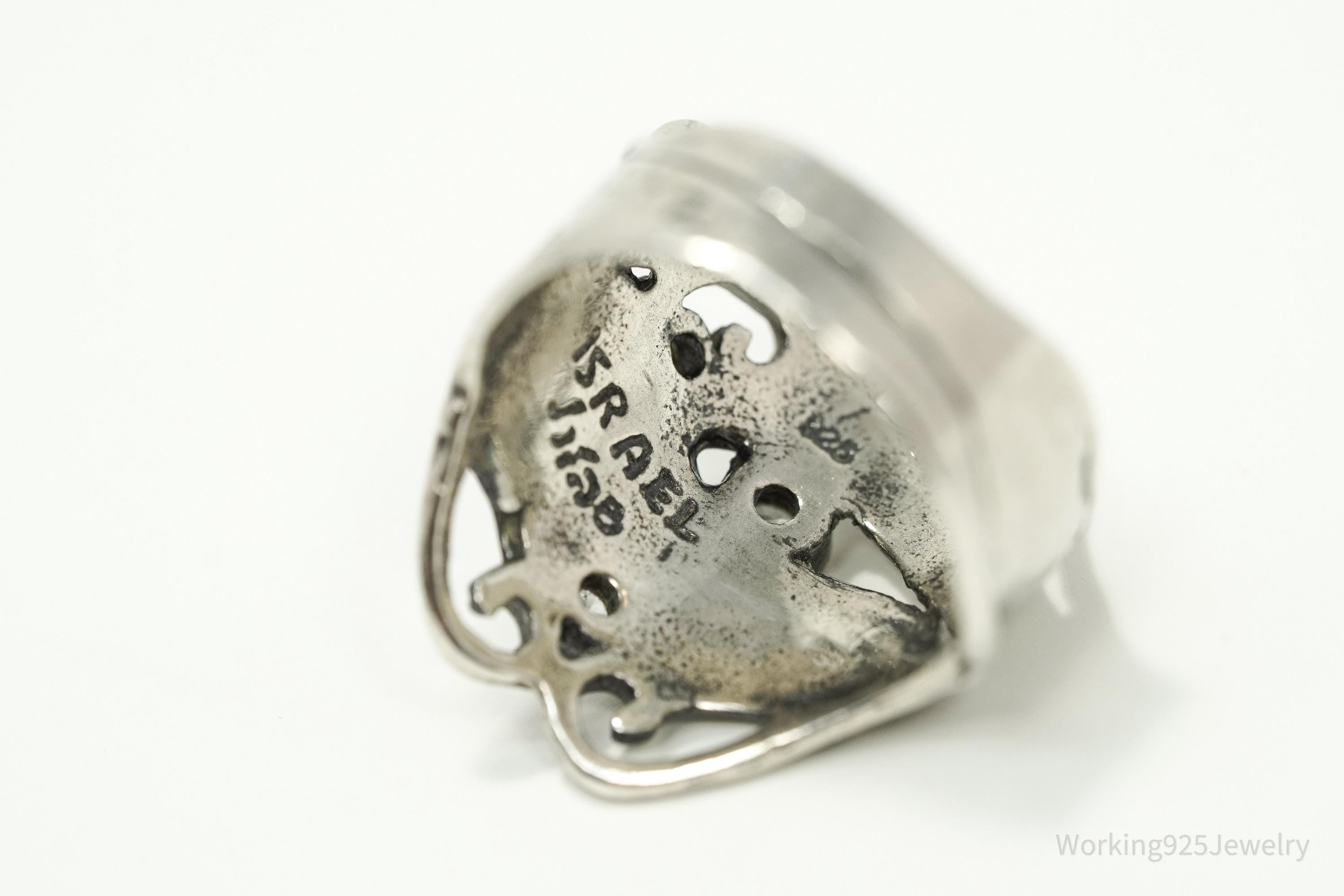Vintage Israel Didae Cubic Zirconia Sterling Silver Ring - Size 7.25