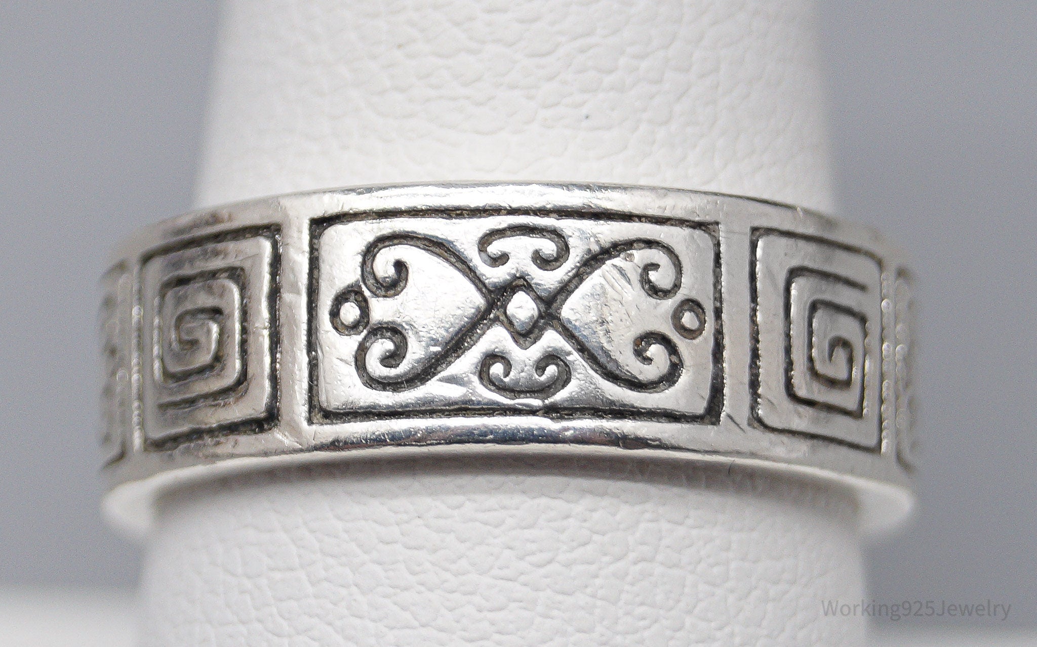 Vintage Designer Brighton Scrolls Sterling Silver Ring - Size 9