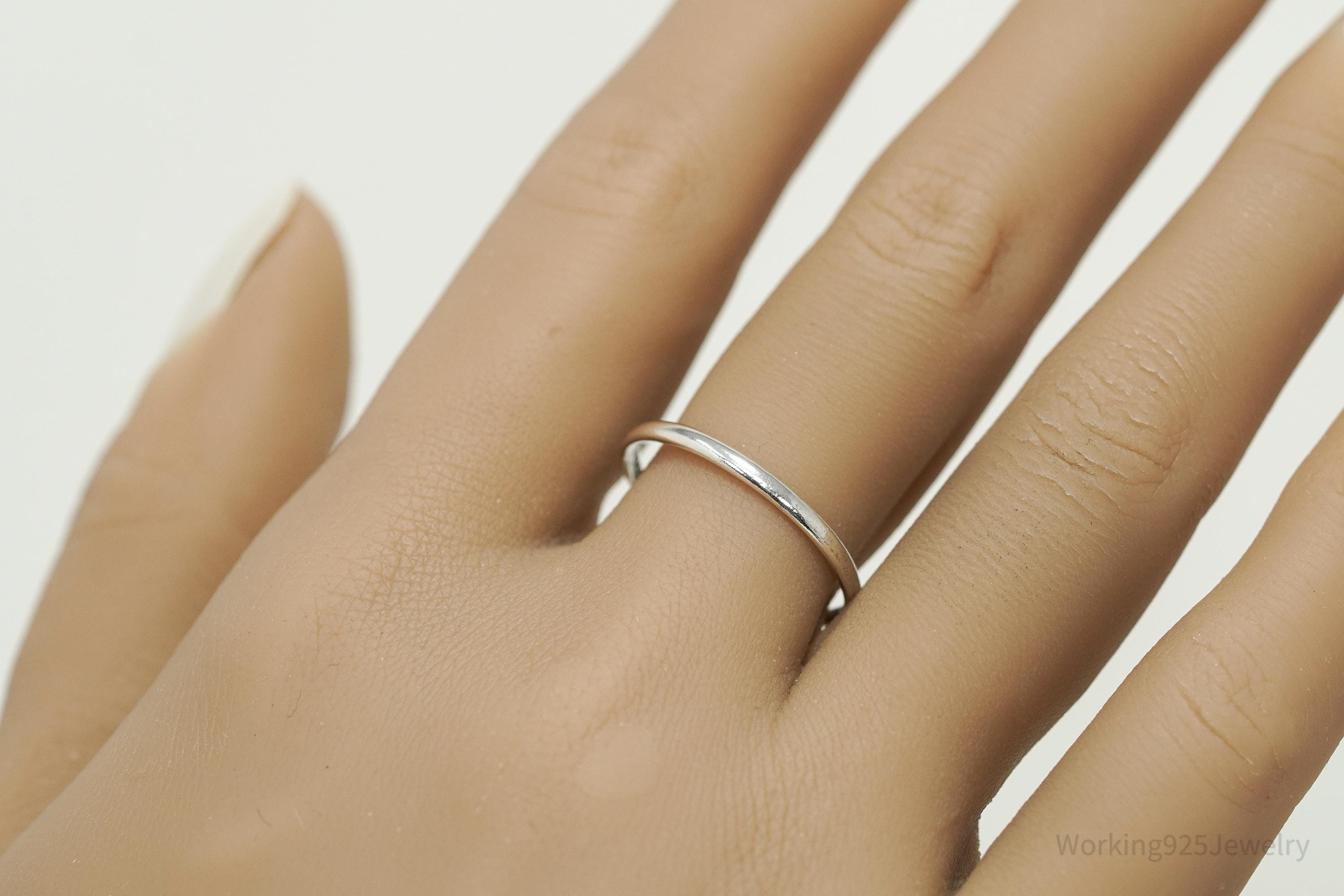 Vintage Paz Creations Sterling Silver Band Ring - Size 9