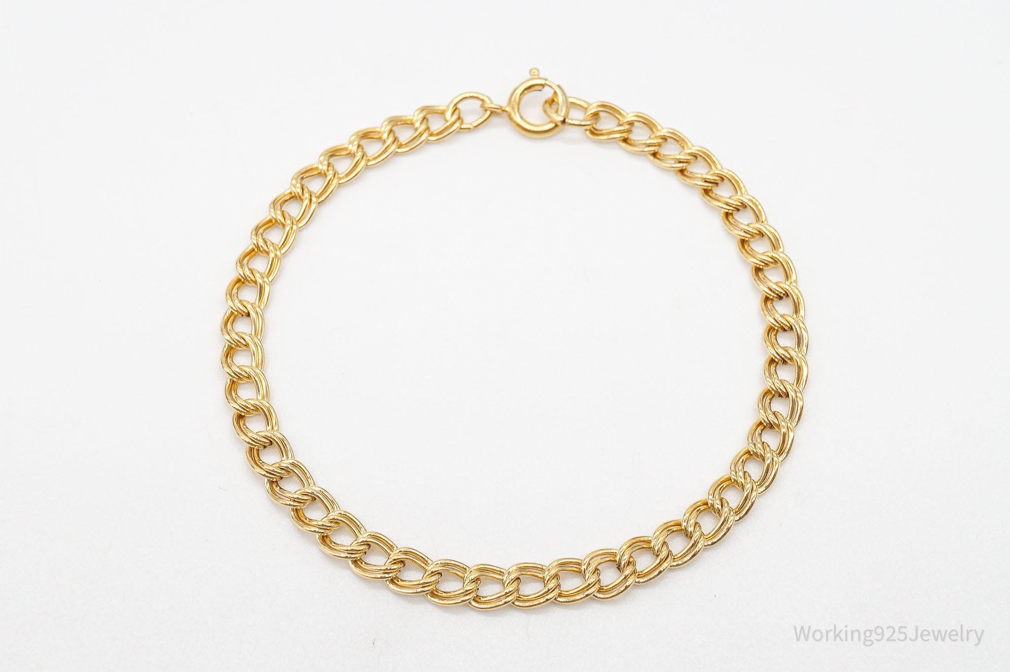 Vintage AJC Co Retro 1940s 1/20 12K Gold Filled Chain Bracelet