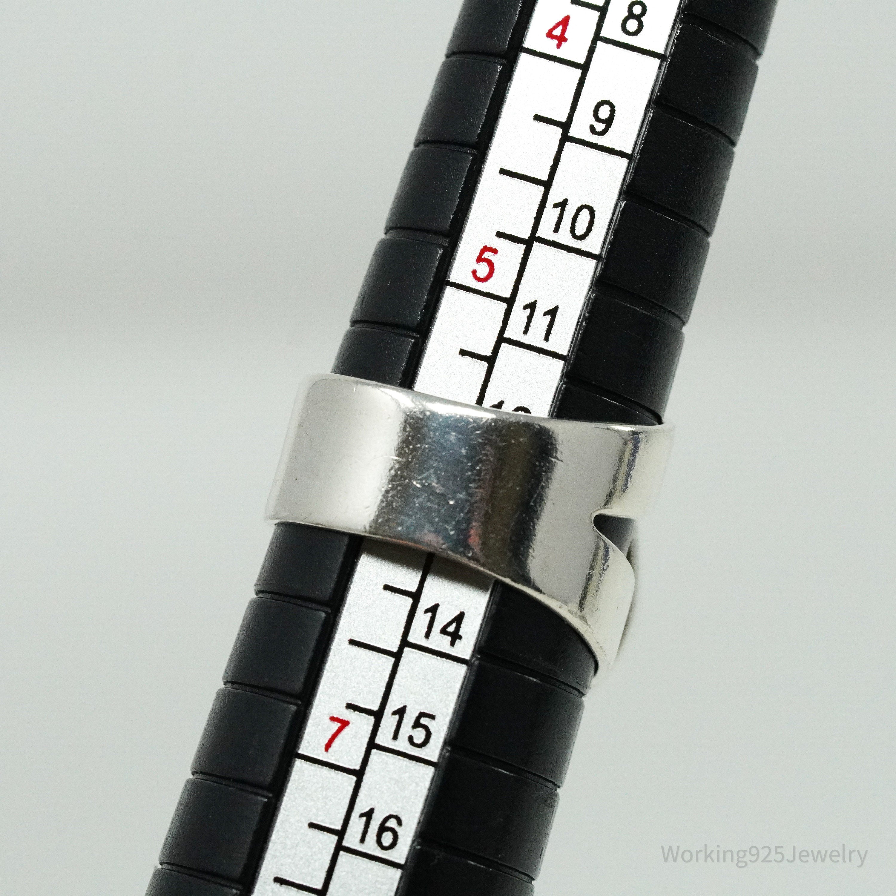 Vintage Designer Desert Rose Trading DTR Turquoise Sterling Silver Ring - 6