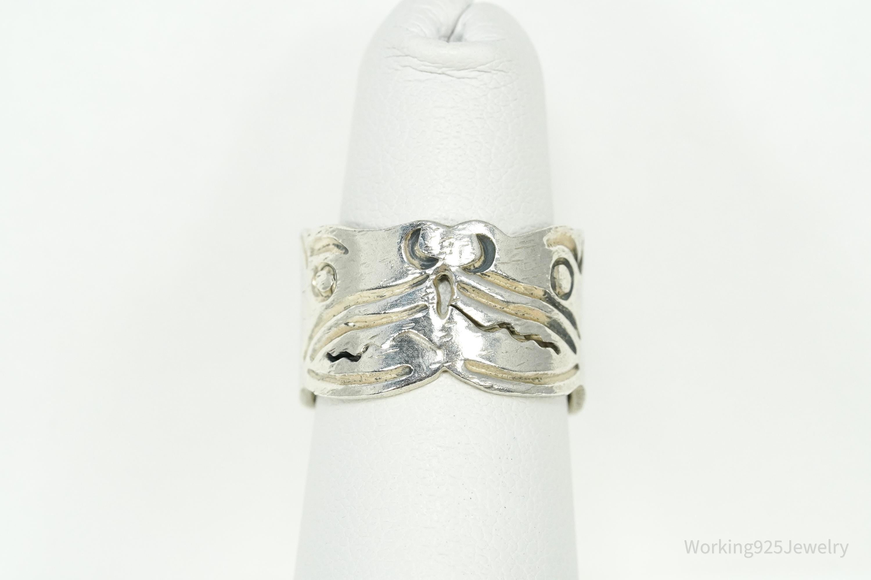 Vintage Mexican RJP Sterling Silver Ring - Size 5.5