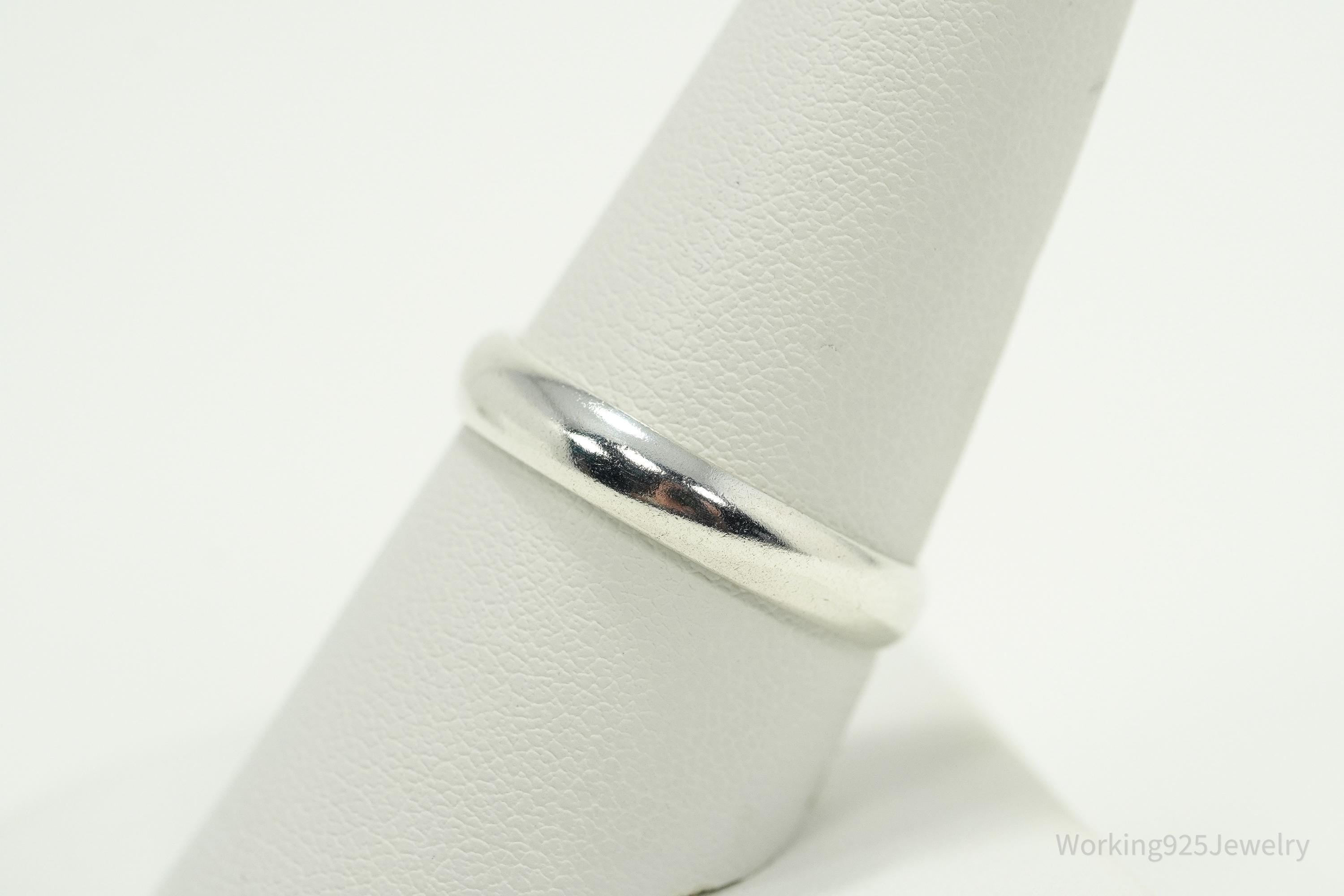 Vintage Sterling Silver Band Ring - Size 9.25