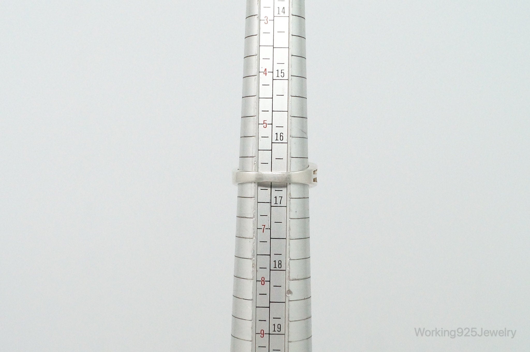 Vintage Cubic Zirconia Sterling Silver Ring - Size 6