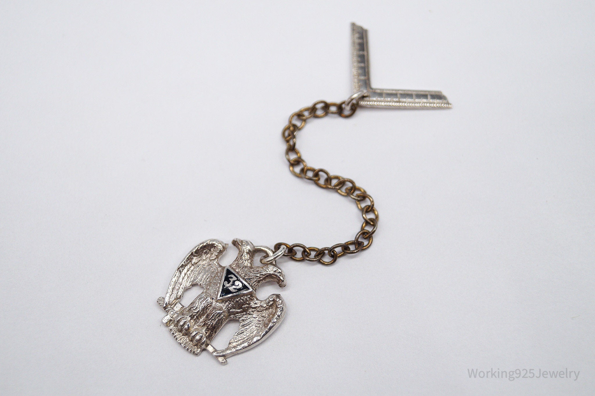 ATQ VTG Scottish Rite 32nd Degree Seattle Masons Sterling Silver Tie Tac