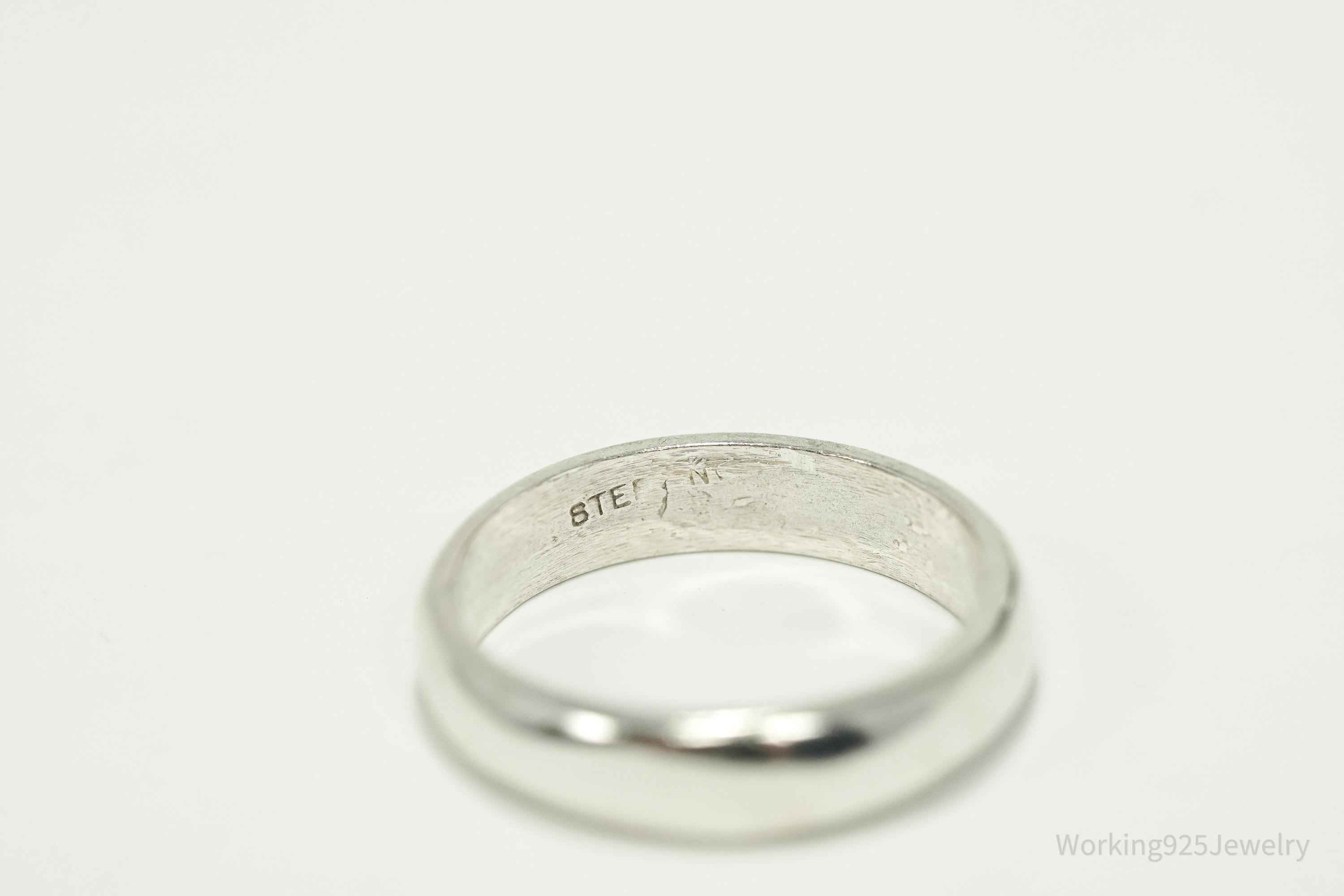 Vintage Sterling Silver Band Ring - Size 5.25