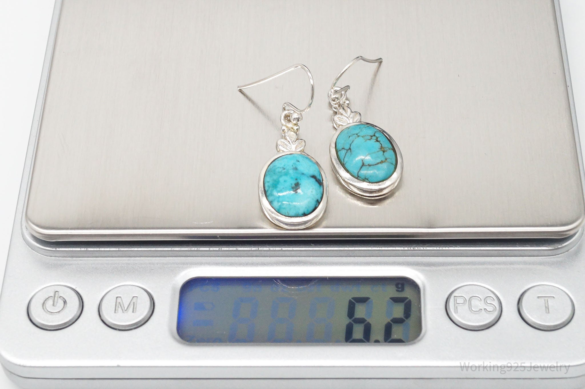 Vintage Turquoise Sterling Silver Earrings