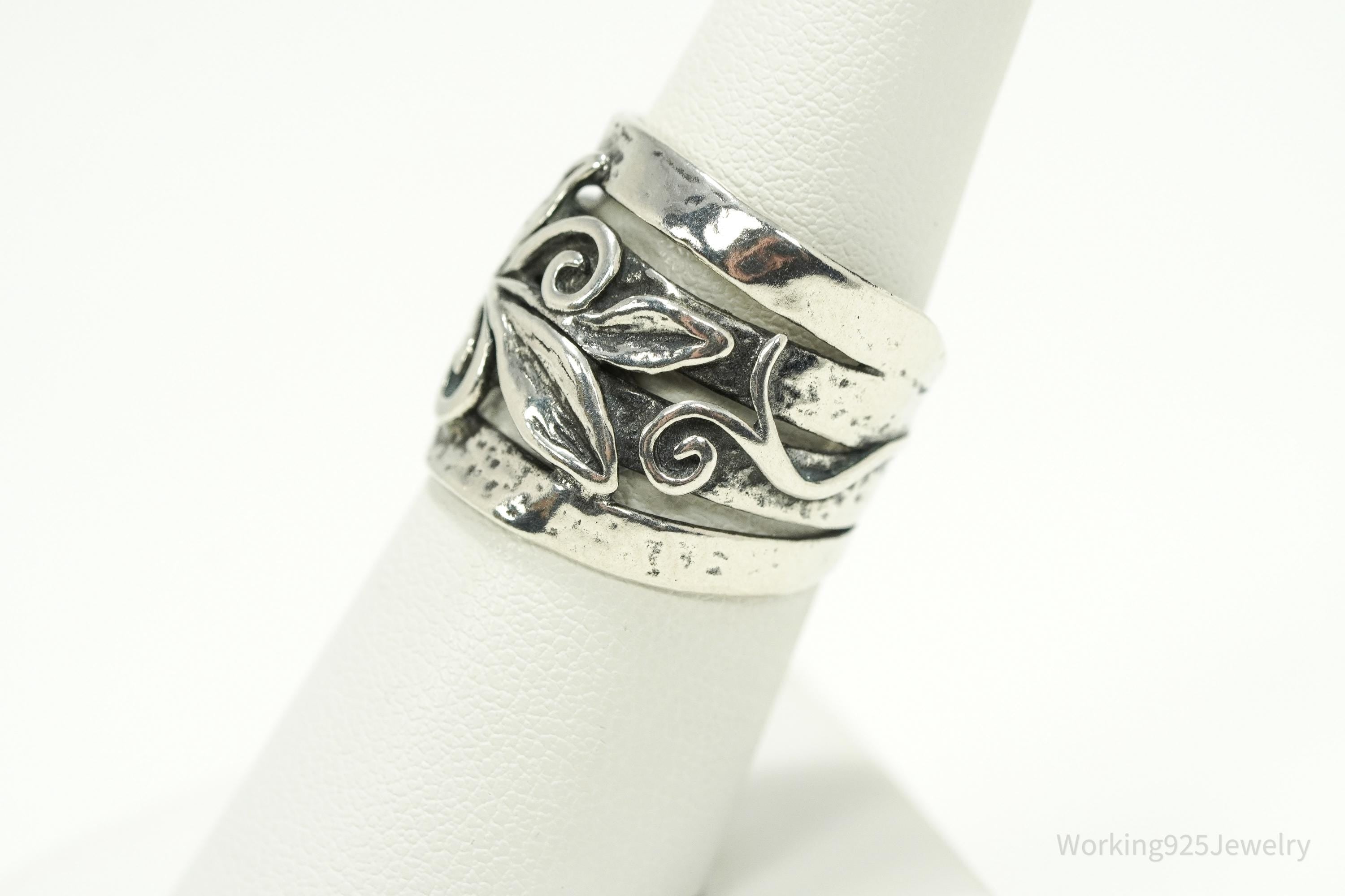 Vintage Shablool Didae Israel Sterling Silver Ring - Size 8.5