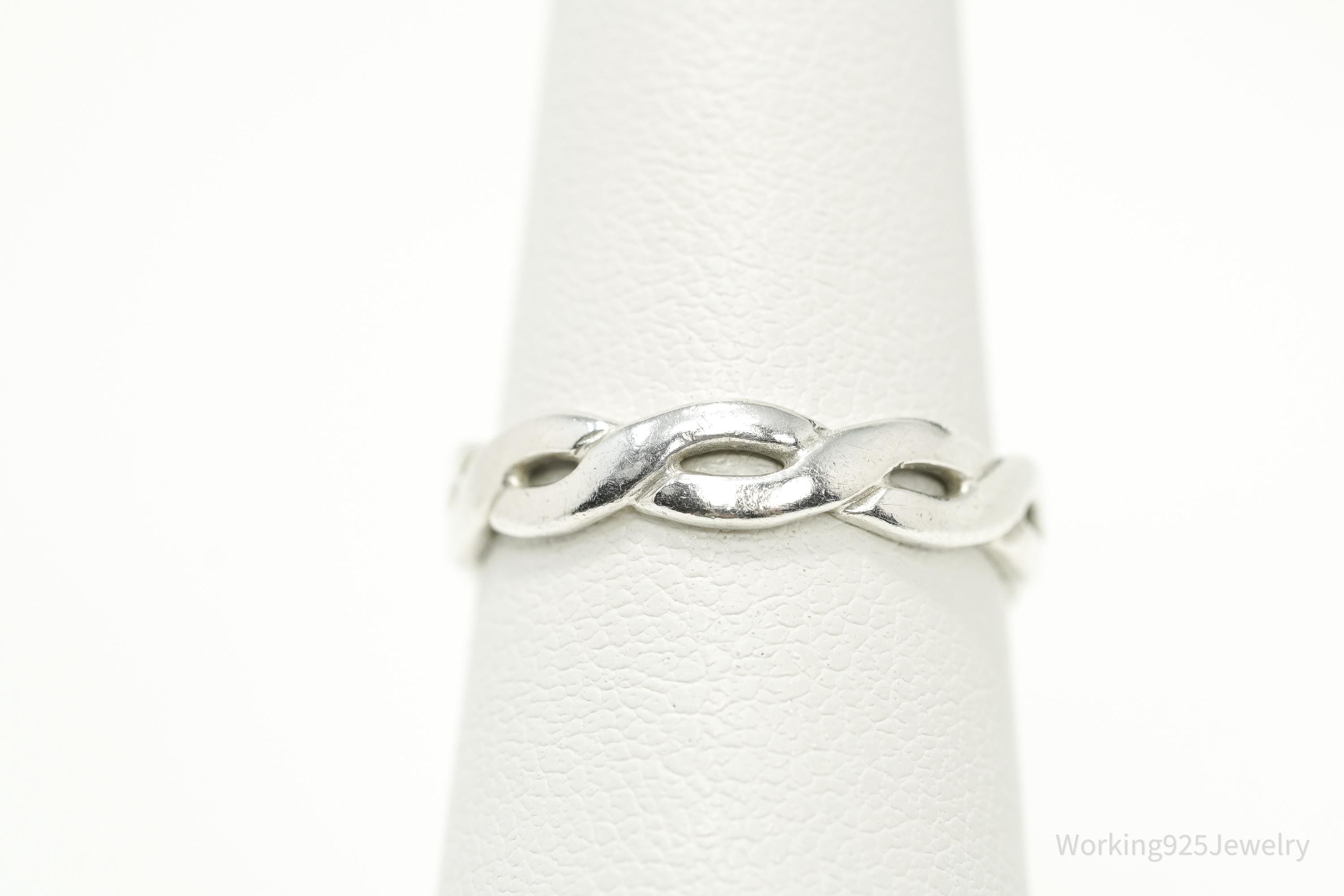 Rare Retired Vintage James Avery Twisted Wire Sterling Silver Ring Size 6