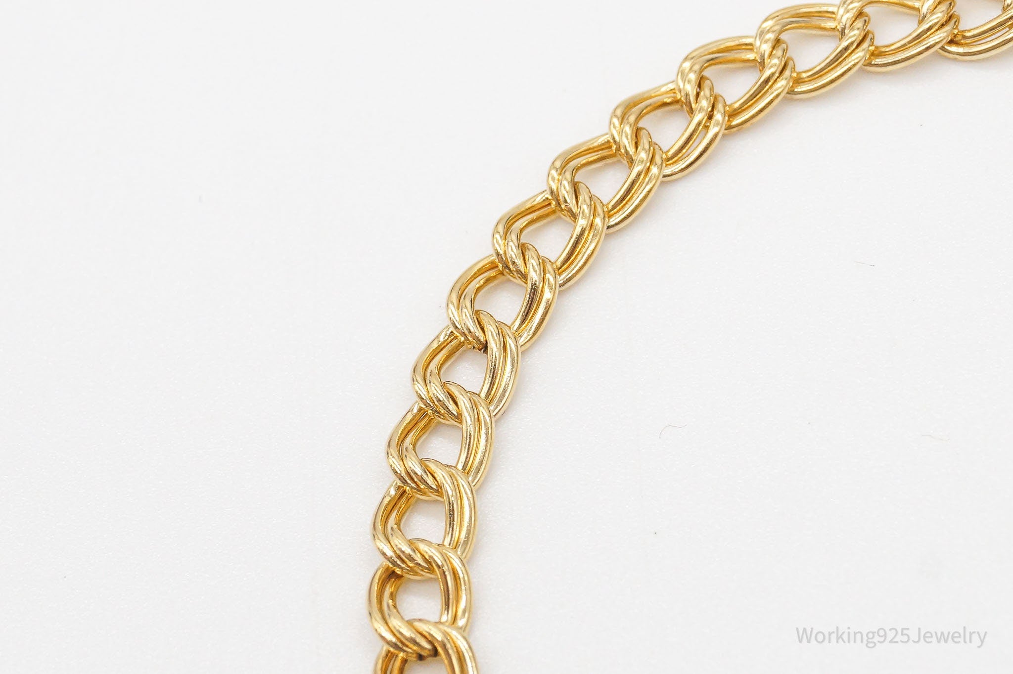 Vintage AJC Co Retro 1940s 1/20 12K Gold Filled Chain Bracelet