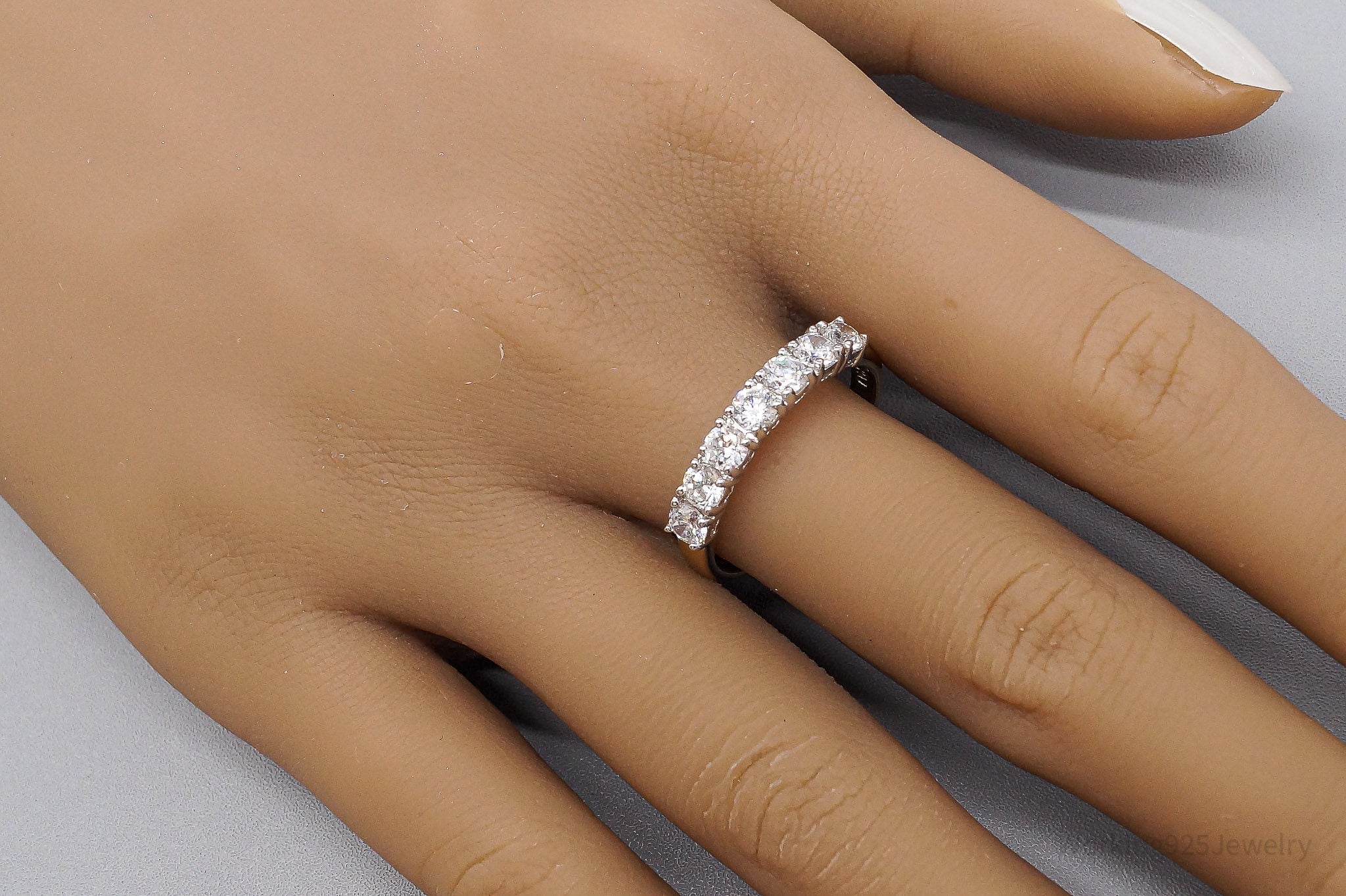 JTV PAJ Cubic Zirconia Yellow Gold Over Sterling Silver Ring Size