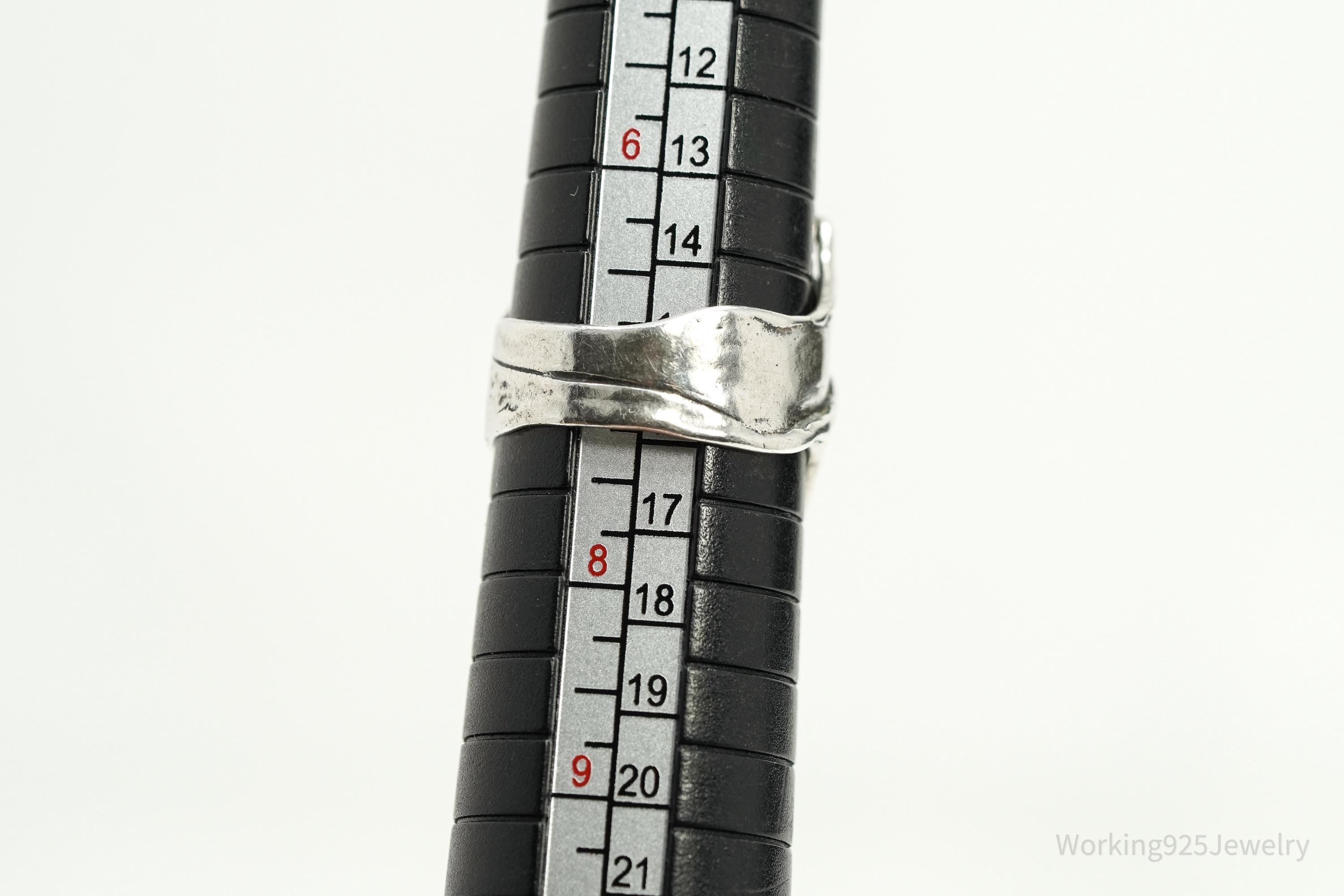 Vintage Israel Didae Cubic Zirconia Sterling Silver Ring - Size 7.25