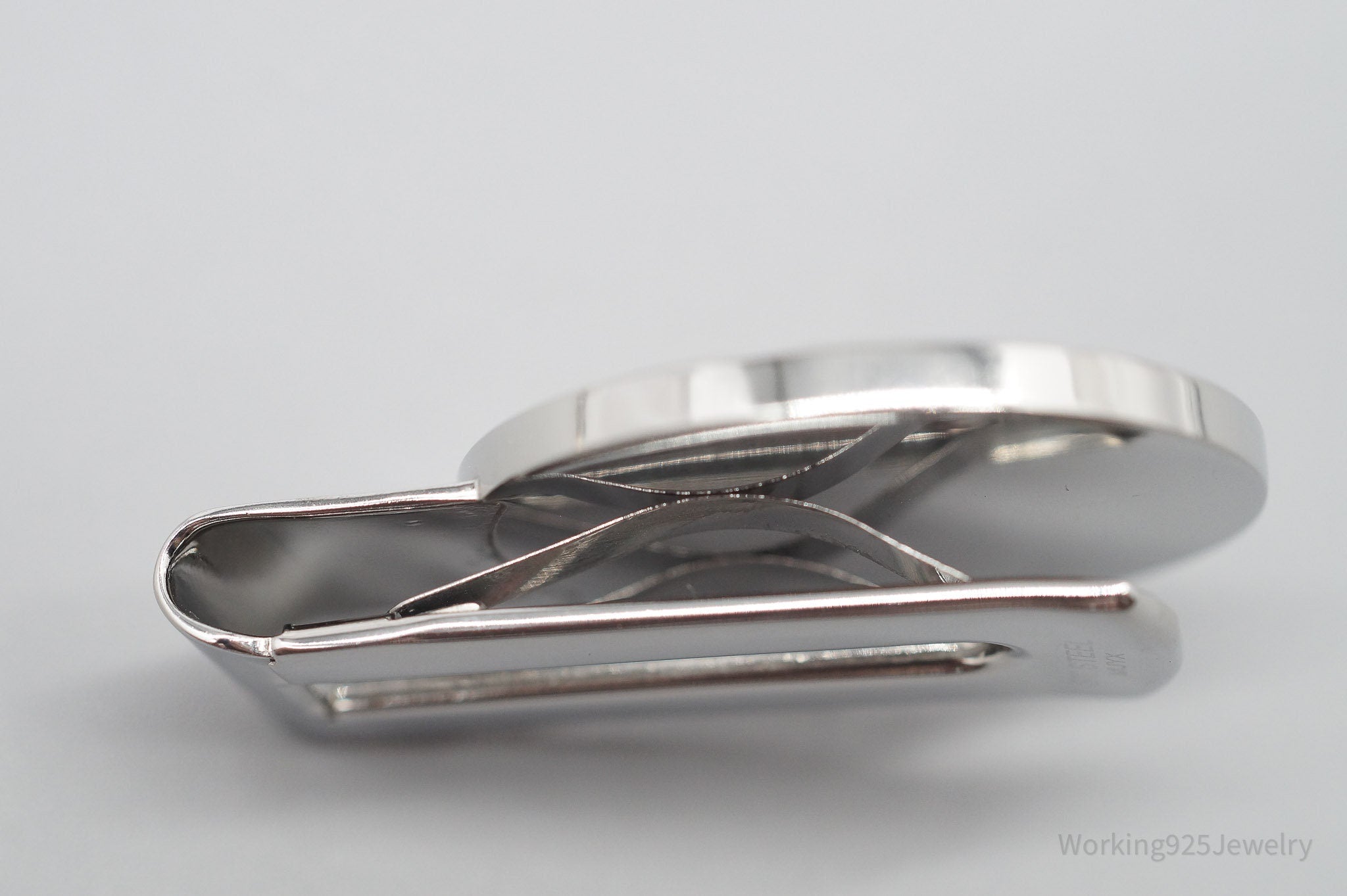 Antique Vintage 1942 Walking Liberty Half Dollar Silver Coin St. Steel Money Clip