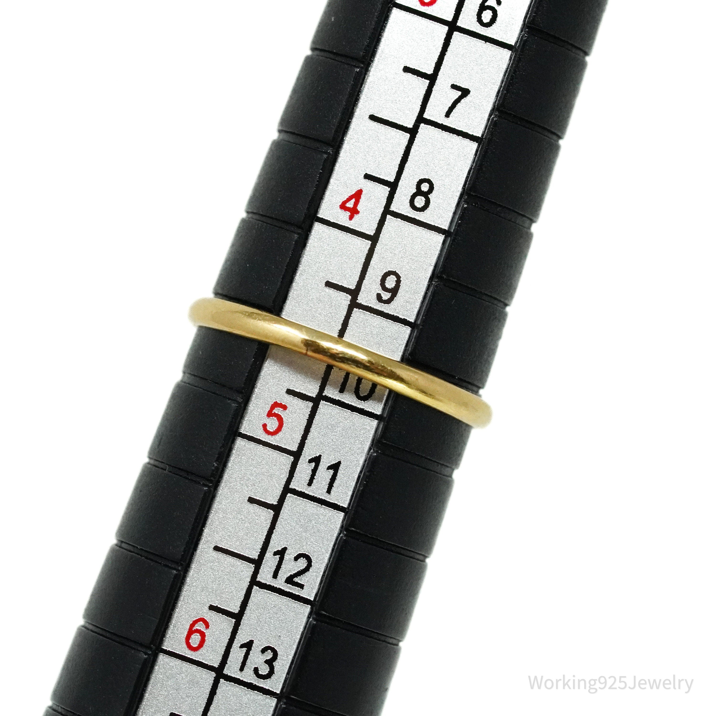 14K Yellow Gold Jadeite Jade Cabochon & Seed Pearls Ring - Size 4 1/2