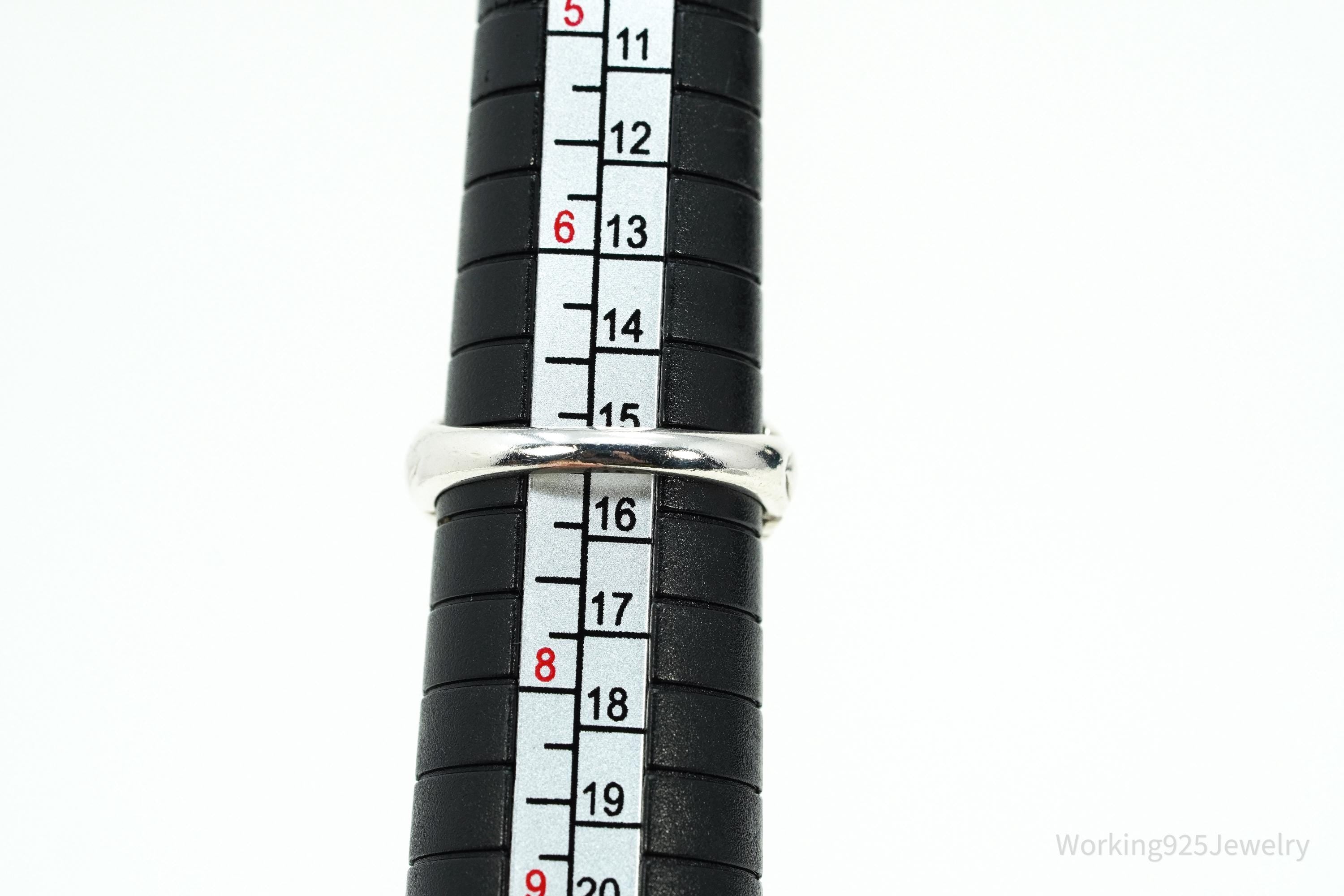 Vintage KABANA Diamonique Cubic Zirconia Sterling Silver Ring - Size 7