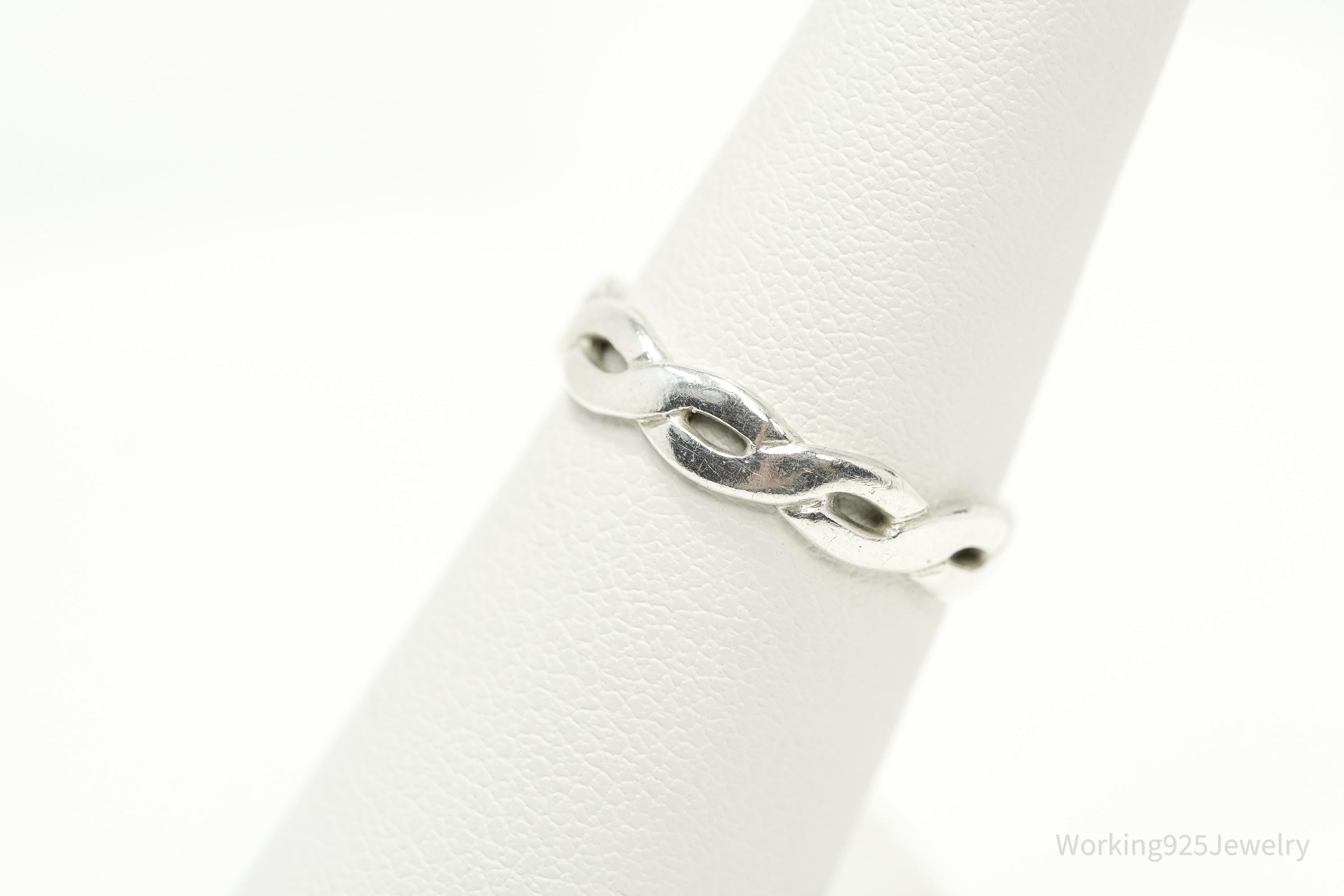 Rare Retired Vintage James Avery Twisted Wire Sterling Silver Ring Size 6