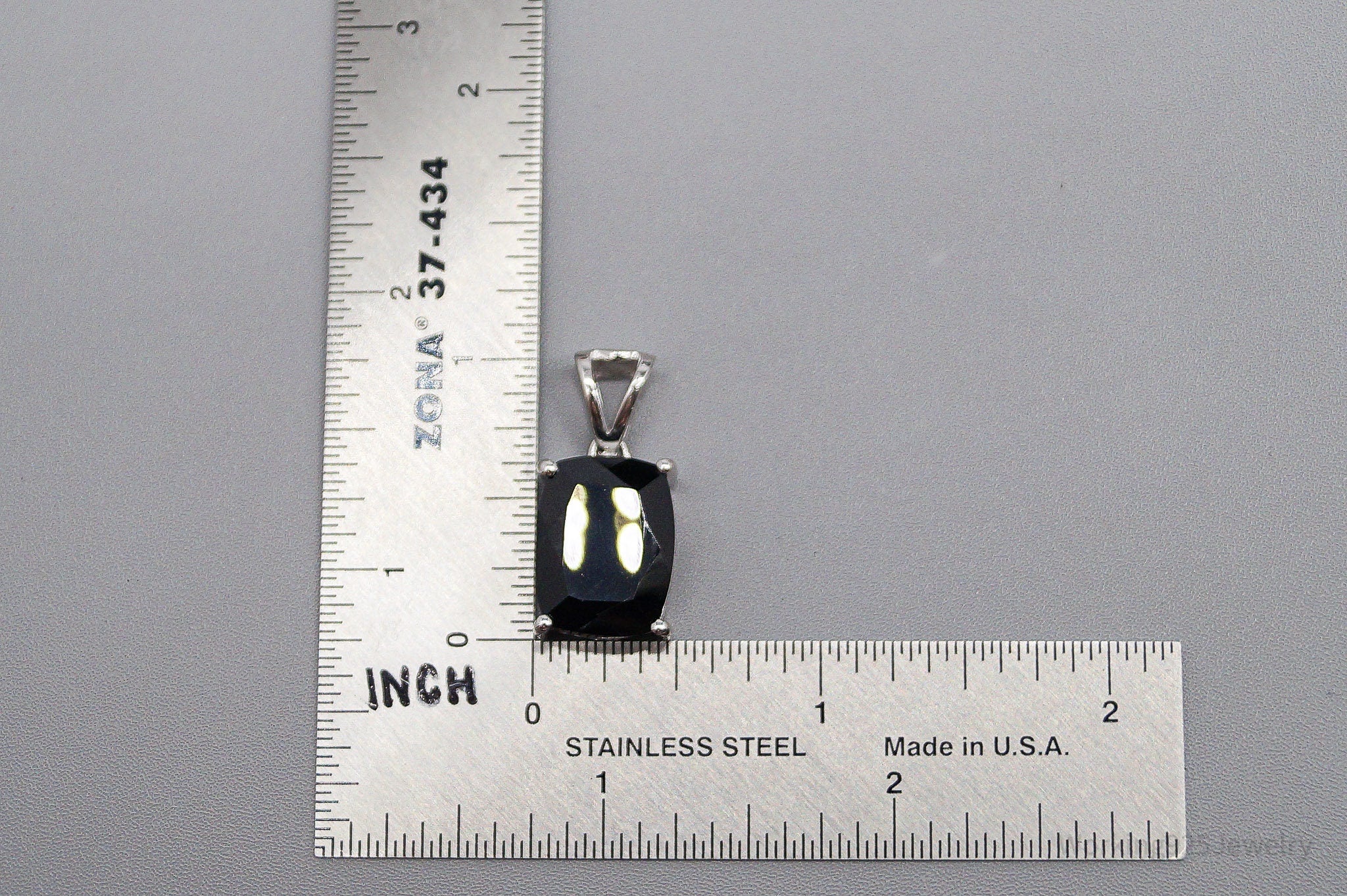 JTV TGGC Black Onyx Sterling Silver Pendant