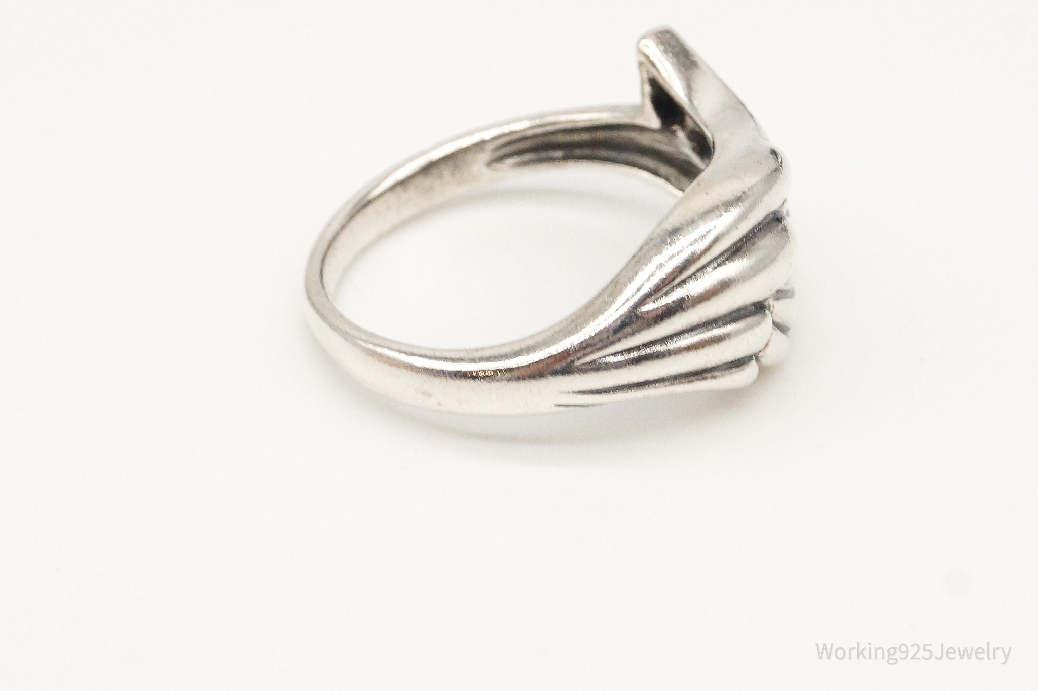 Vintage Wing Sterling Silver Ring -Size 7