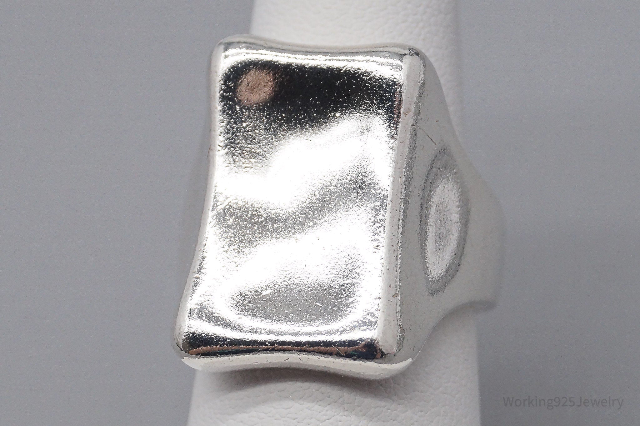 Vintage Designer RLM Studio Modernist Sterling Silver Ring - Size 6.75