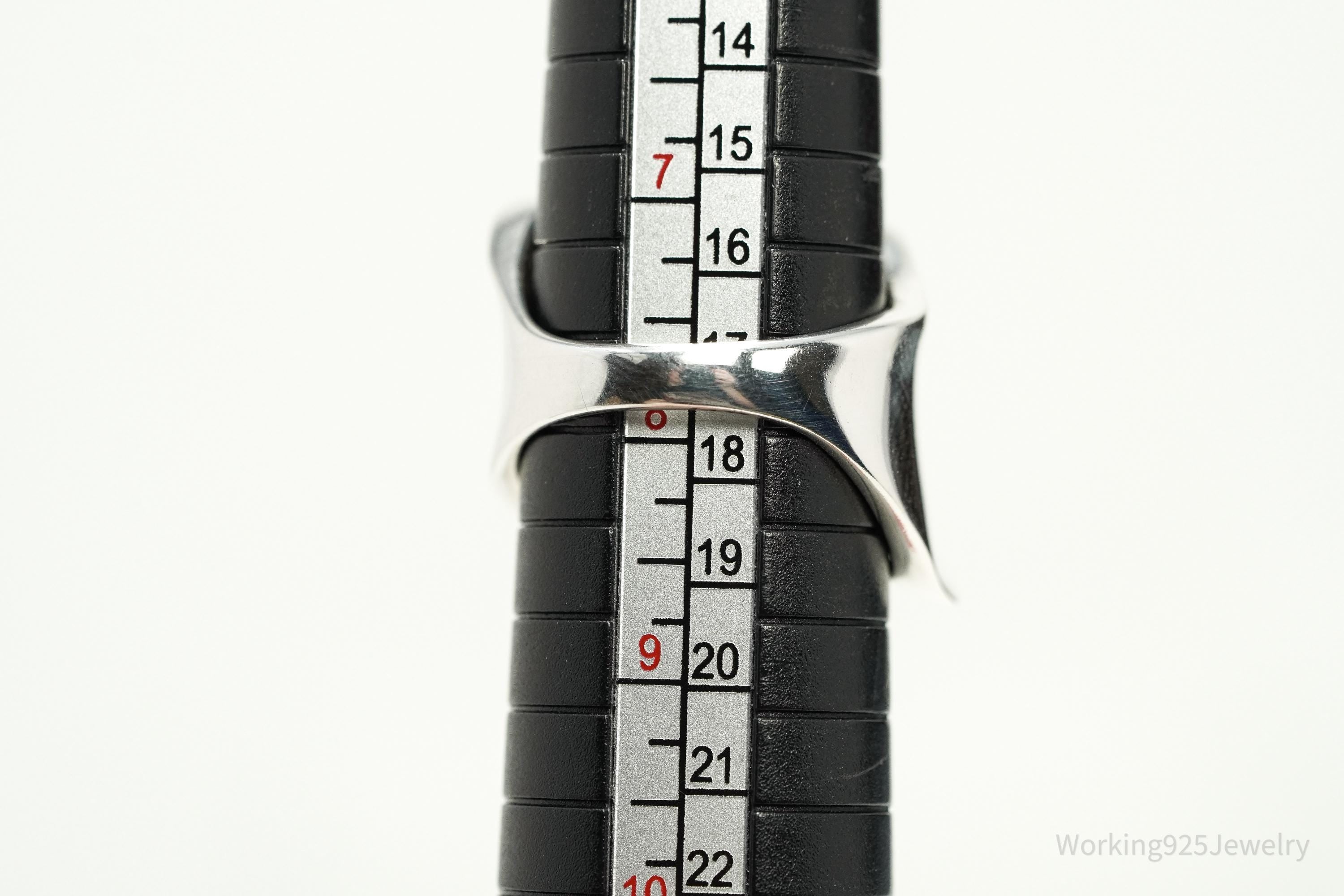 Vintage Italian Sterling Silver Ring - Size 7.75