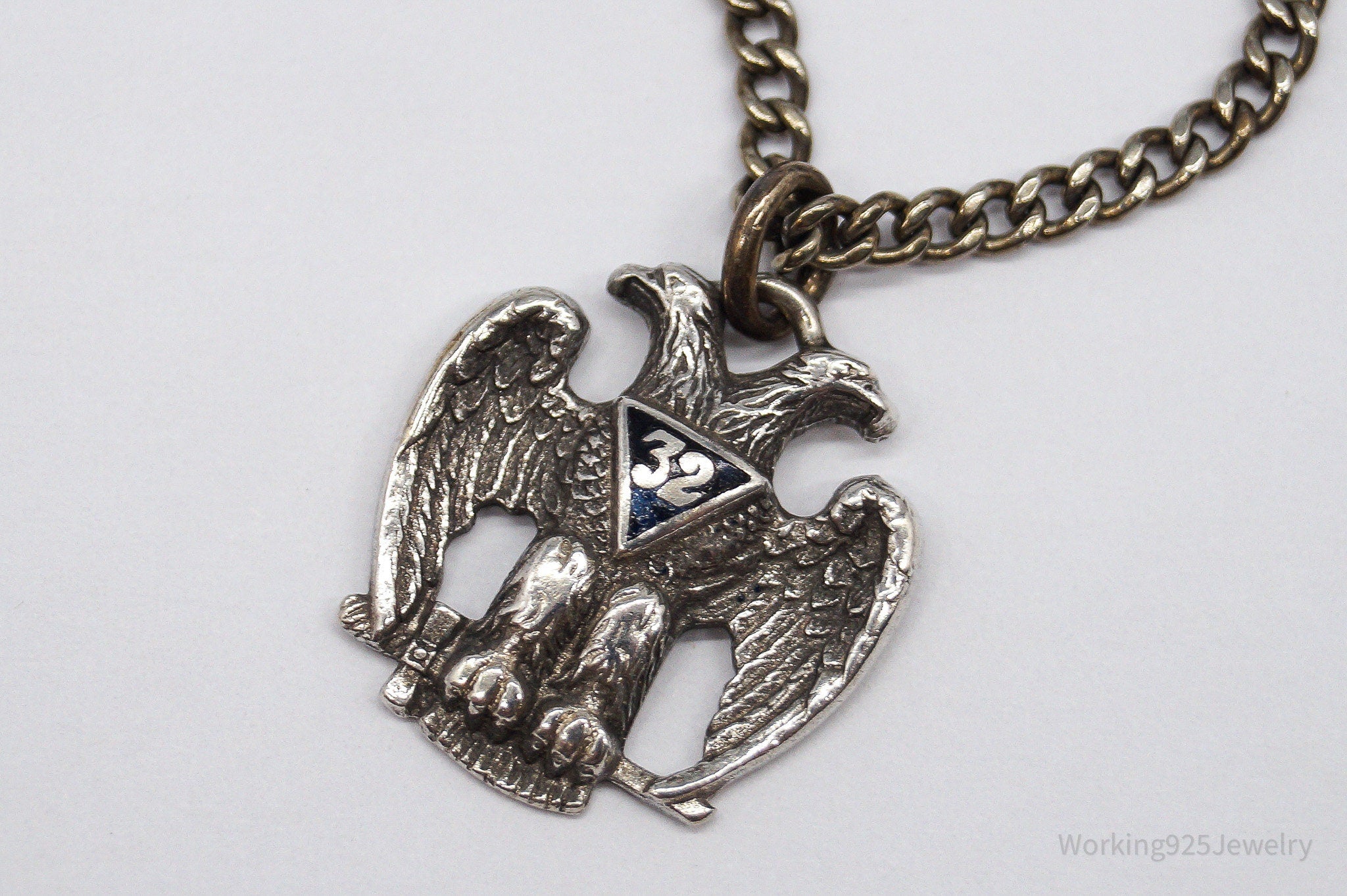 ATQ VTG Scottish Rite 32nd Degree Seattle Masons Sterling Silver Bracelet