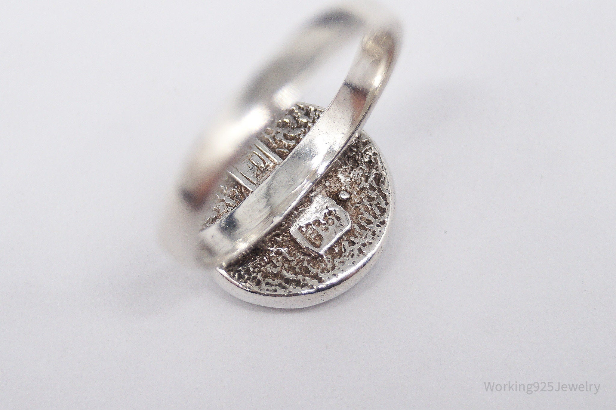 Vintage Black Onyx Sterling Silver Ring - Size 6.25