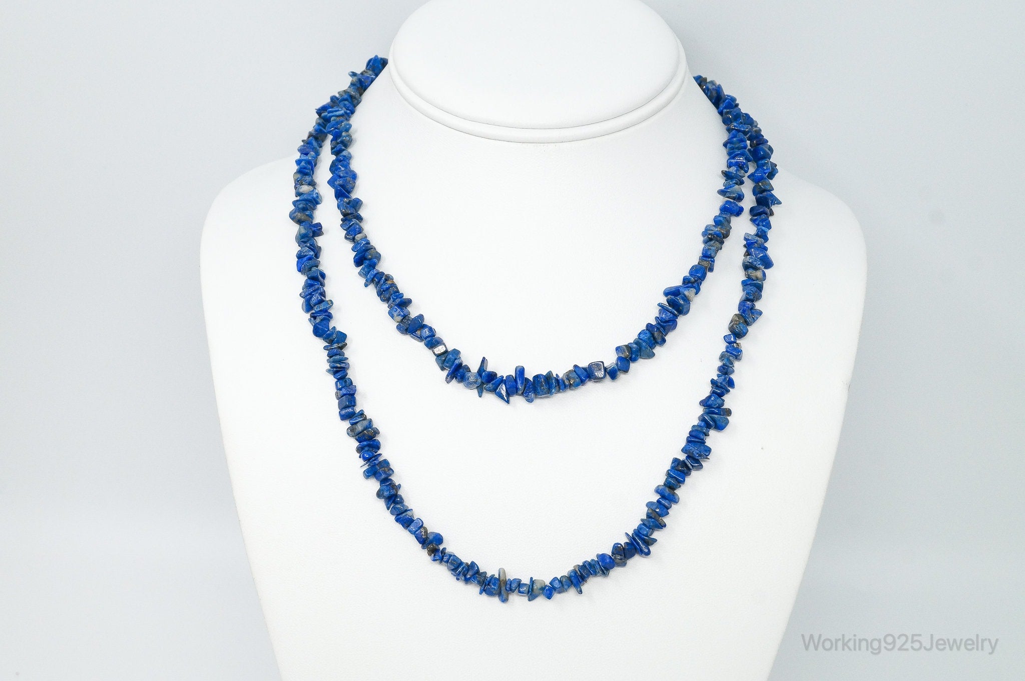 Vintage Southwestern Lapis Lazuli Beads Necklace