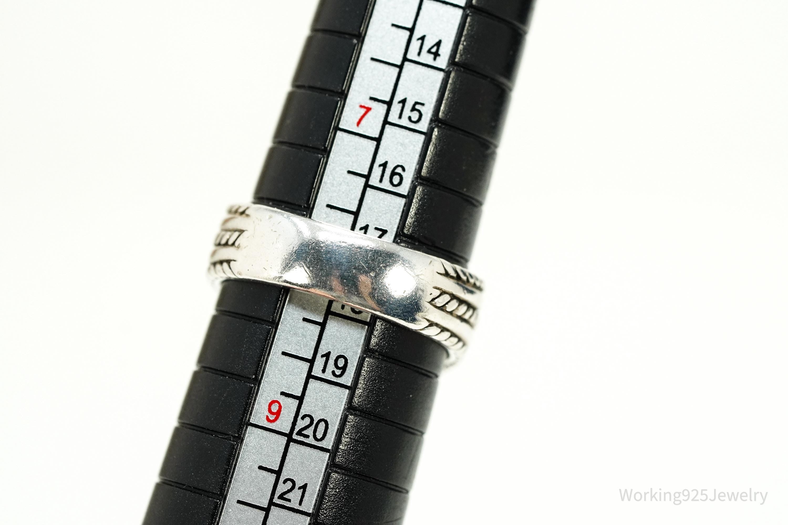 Vintage Native Carolyn Pollack Rhodonite Sterling Silver Ring - Size 8