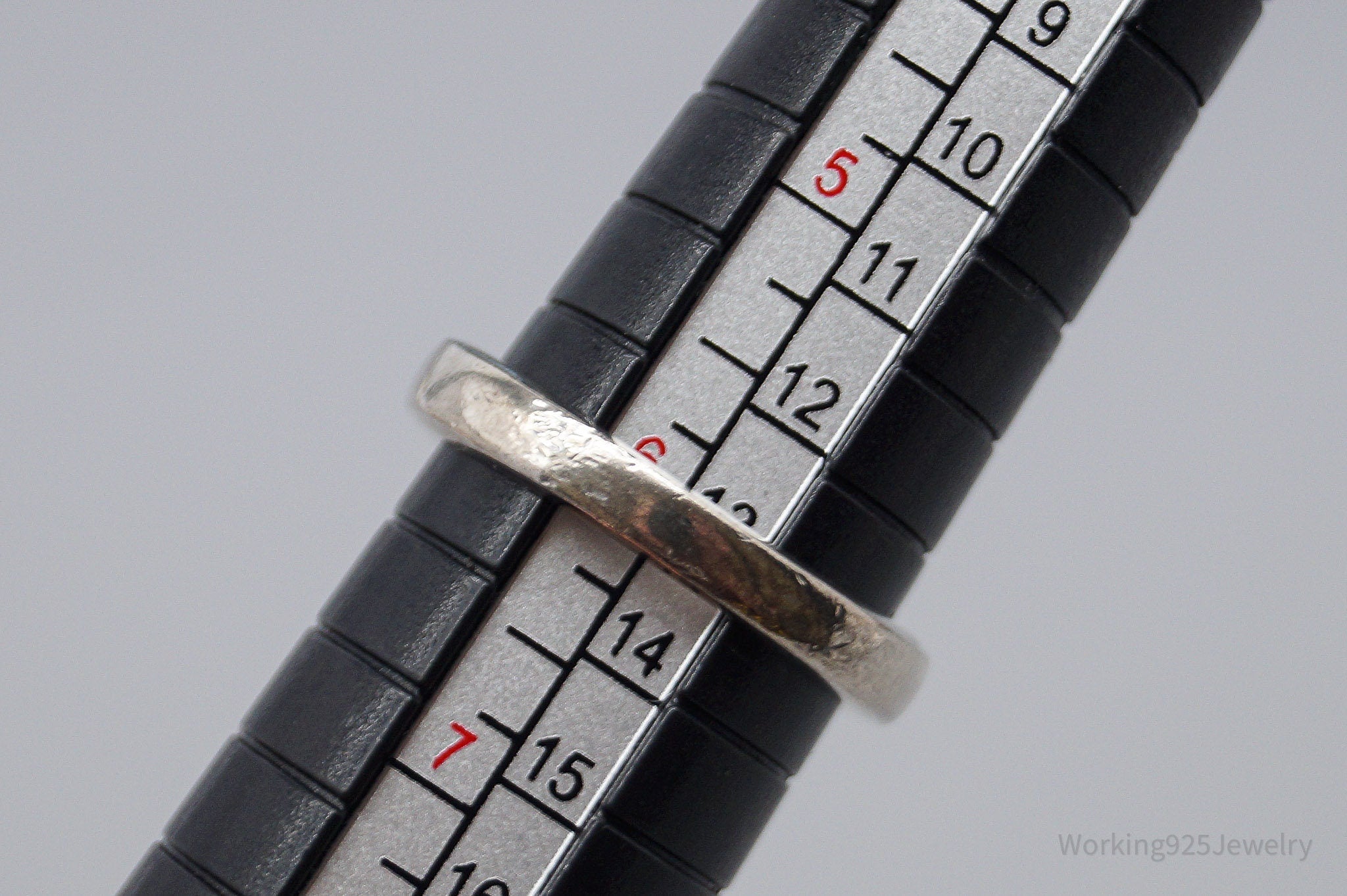 Vintage Blue Topaz Sterling Silver Ring - Size 6