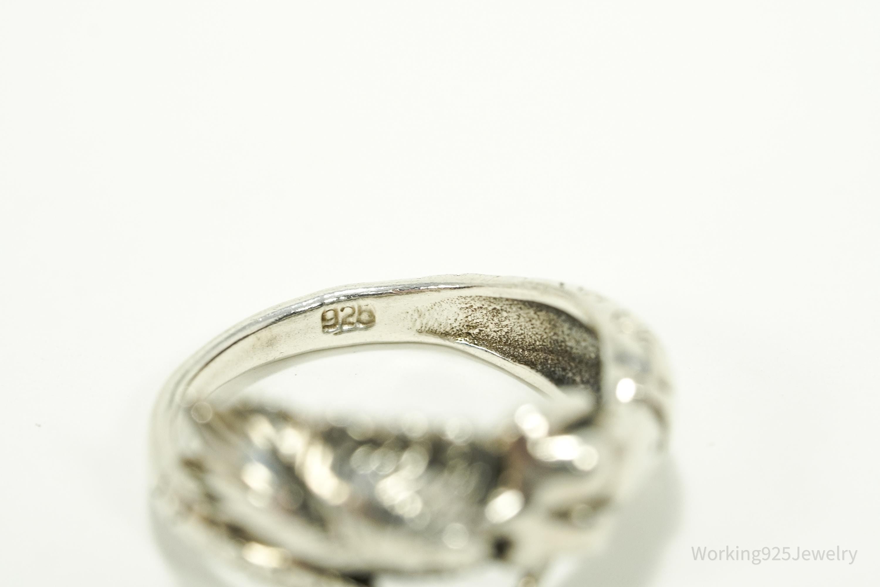 Vintage Wrapped Mermaid Sterling Silver Ring - Size 5.25