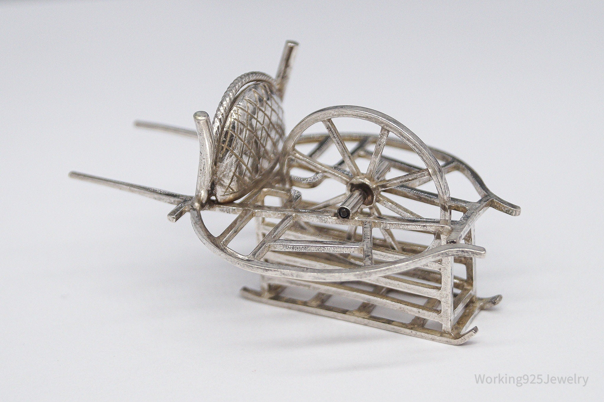 Antique Chinese Silver Condiment Cart