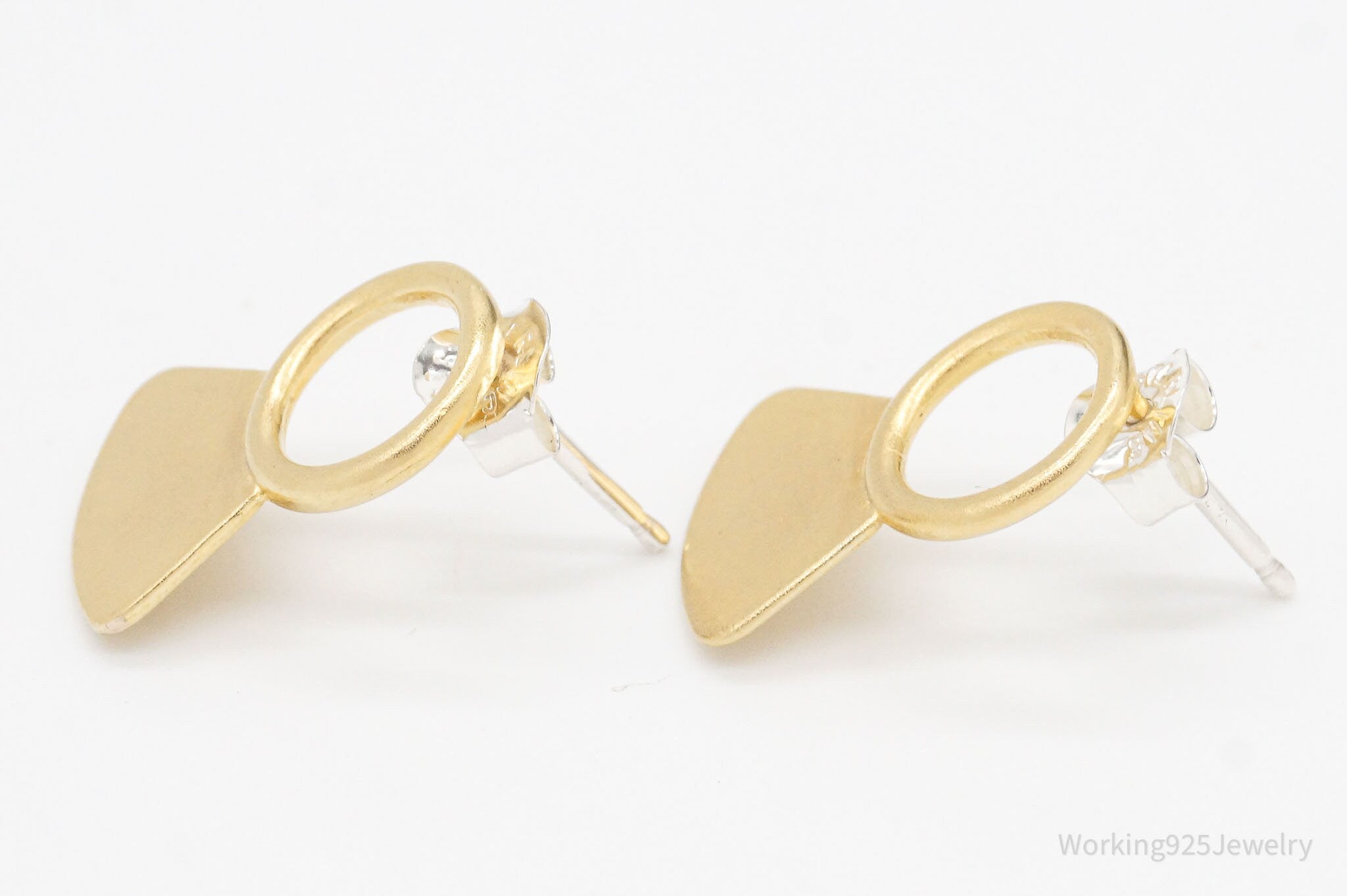 Designer Betsy & Iya 14K Gold Filled Sterling Silver Post Earrings