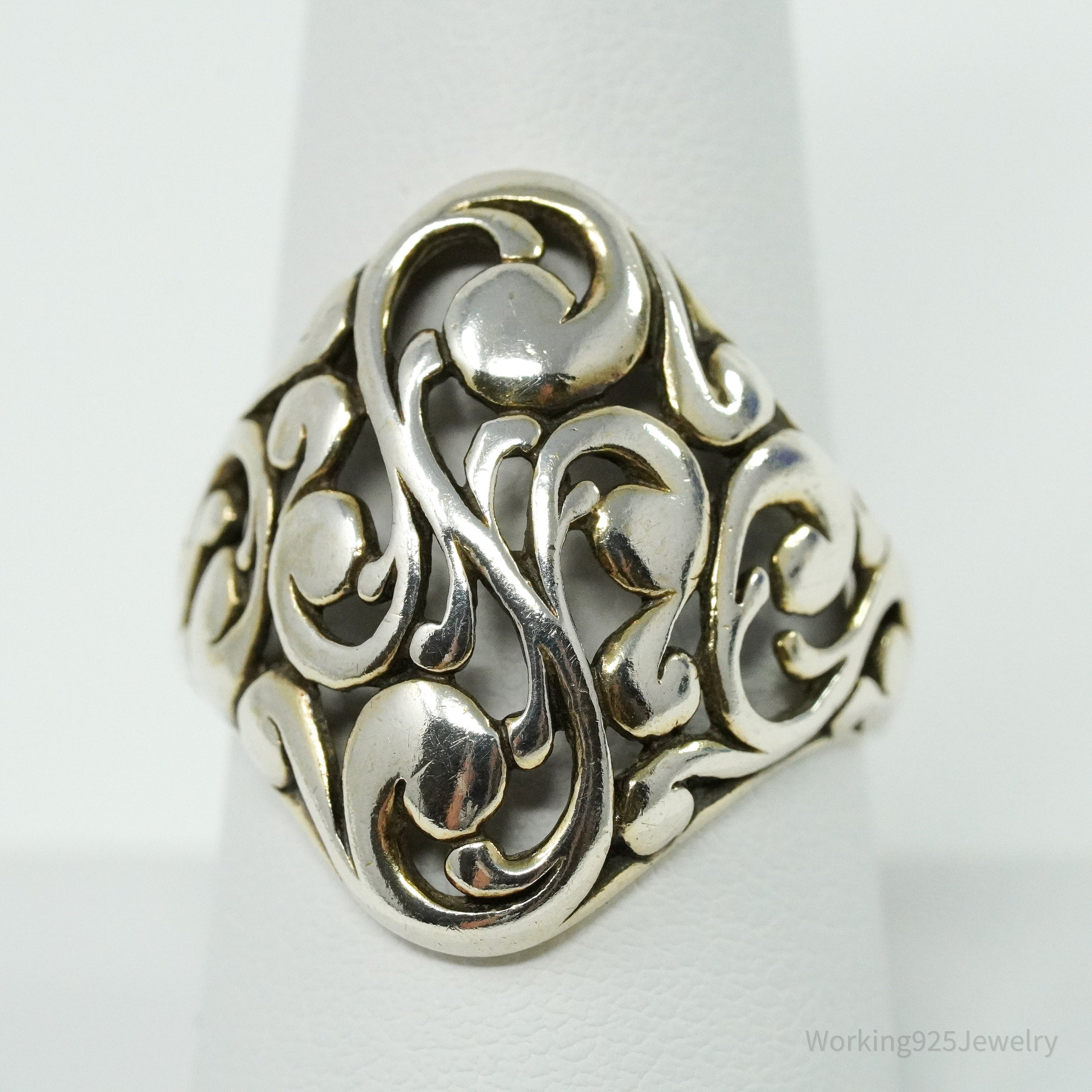 Vintage Designer KABANA Sterling Silver Ring - Size 9