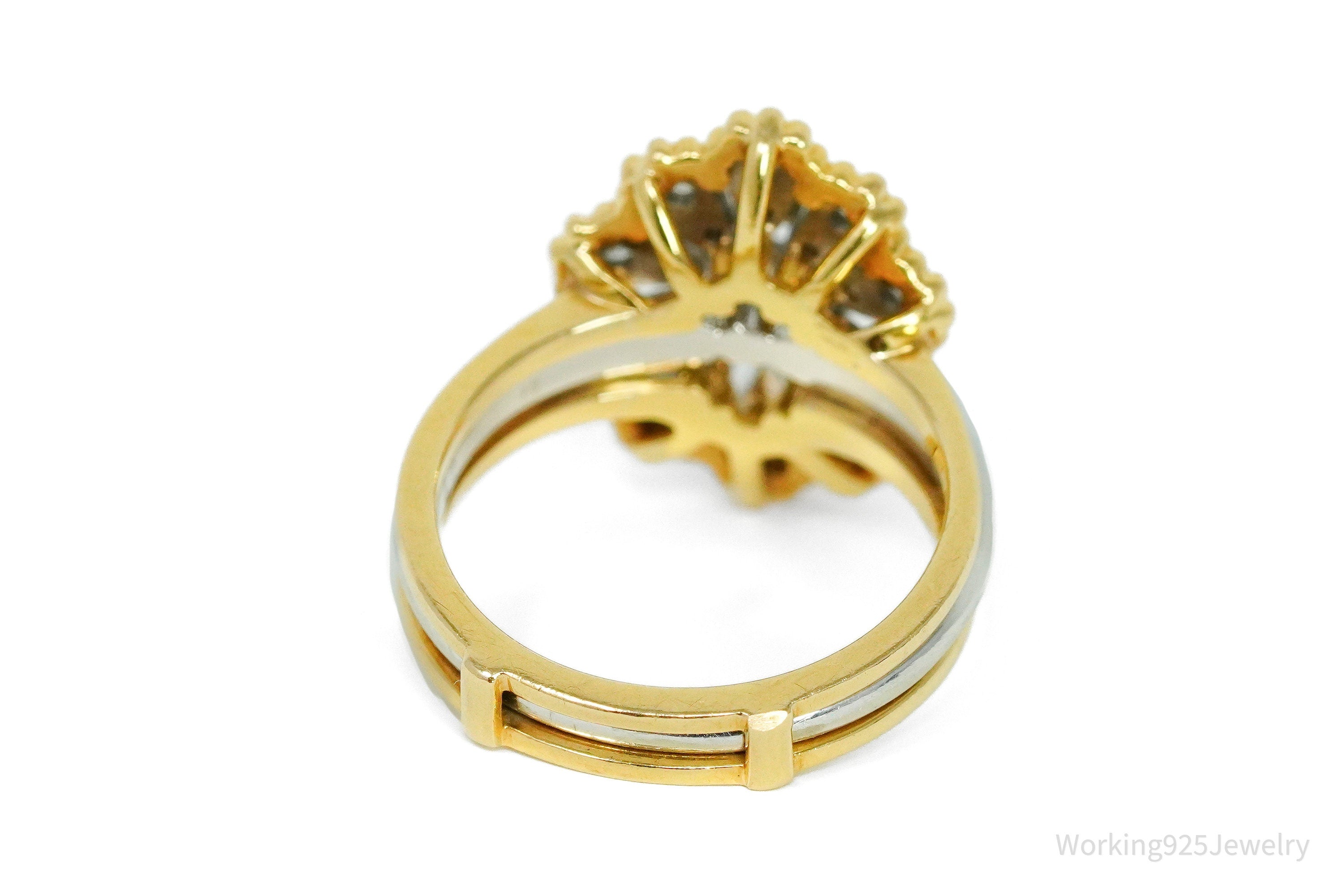 JABEL Diamonds & 18K Gold Two Tone Ring - Size 6.25