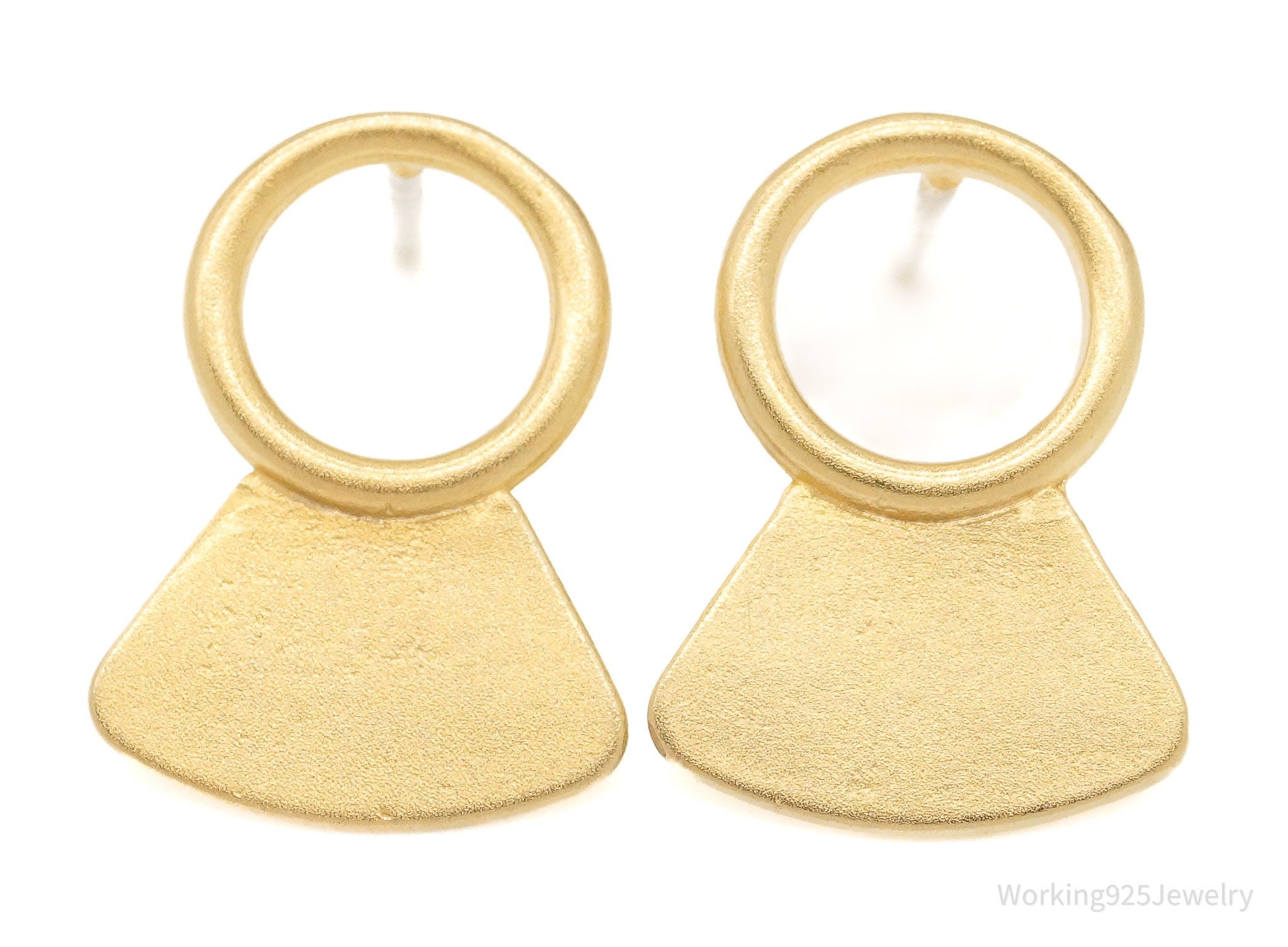 Designer Betsy & Iya 14K Gold Filled Sterling Silver Post Earrings