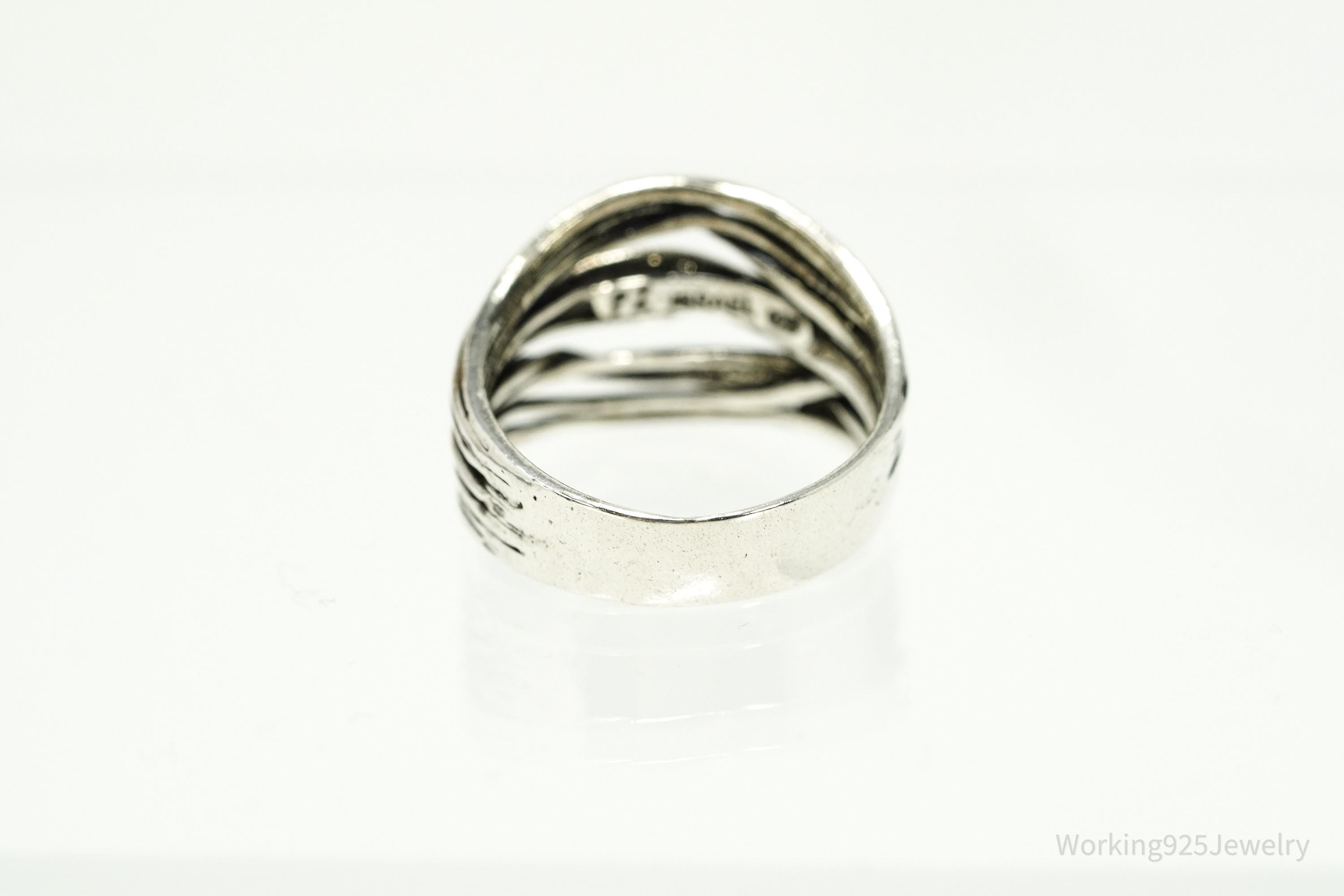 Vintage Israel Shablool Didae Sterling Silver Ring - Size 7