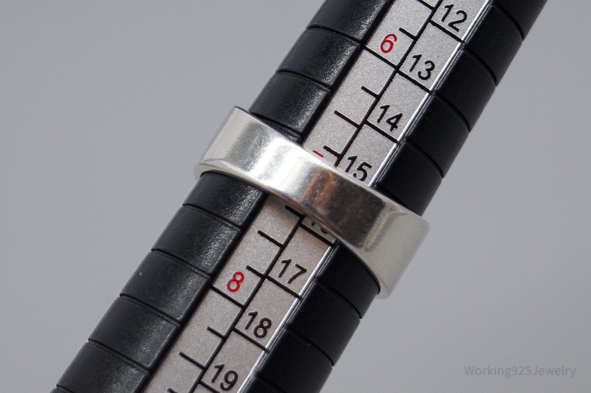 Vintage Blue Topaz Modernist Style Sterling Silver Ring - Size 7