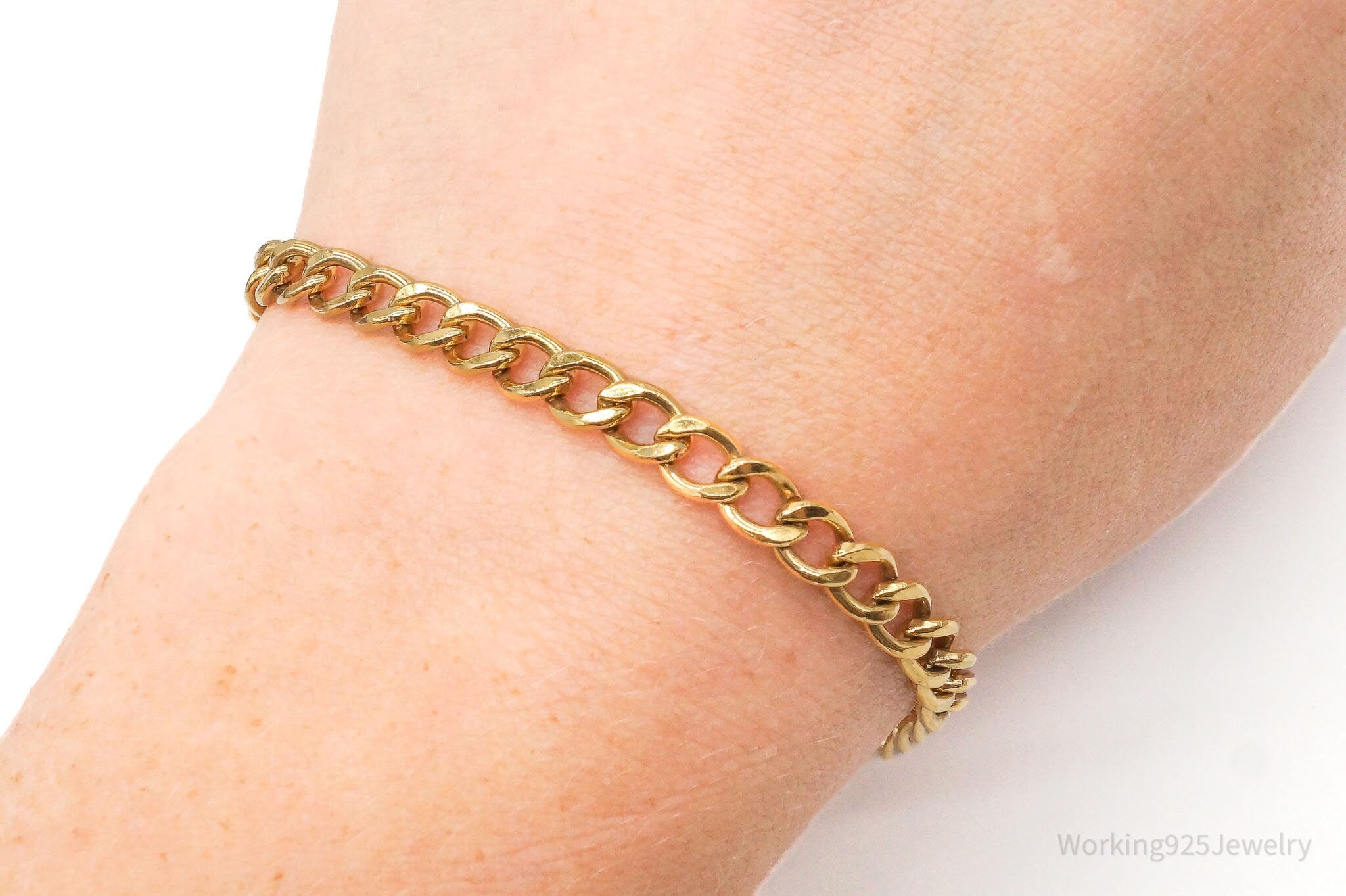 Vintage AJC Co Retro 1960s 1/20 12K Gold Filled Chain Bracelet