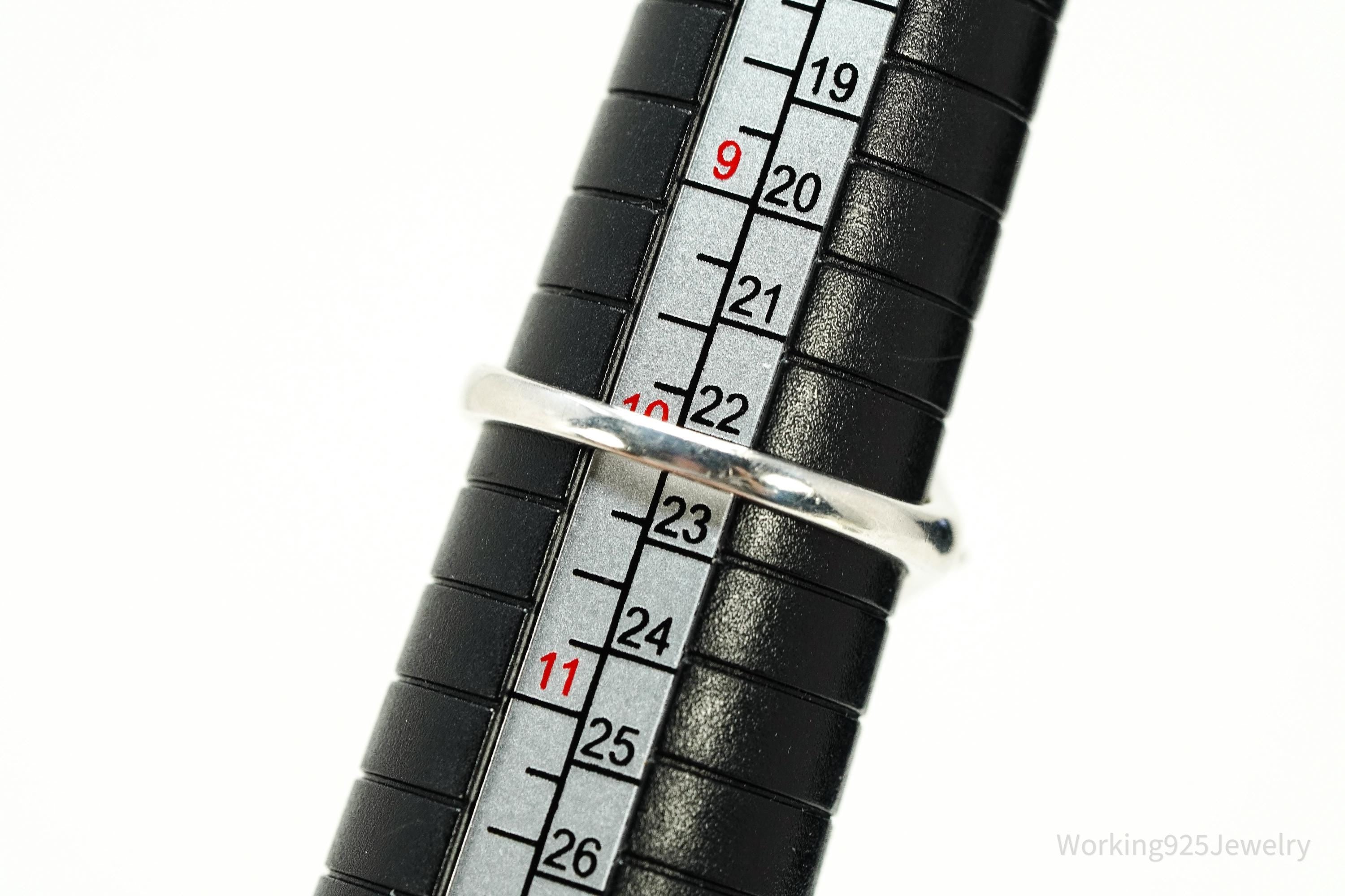 Vintage Ethiopian Opal & Rhodolite Garnet Sterling Silver Ring - Size 10