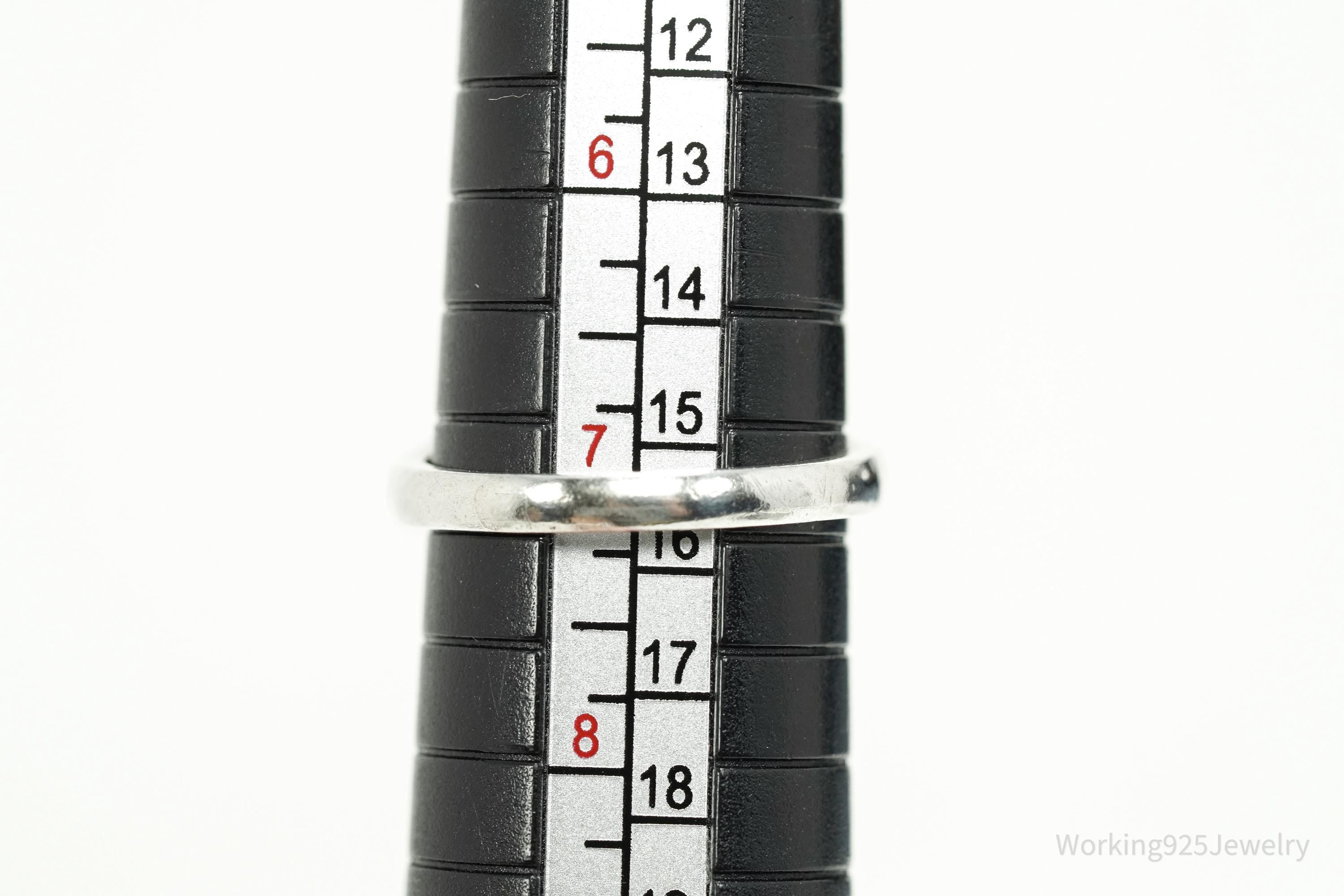 Vintage Avon Cubic Zirconia Sterling Silver Ring - Size 7