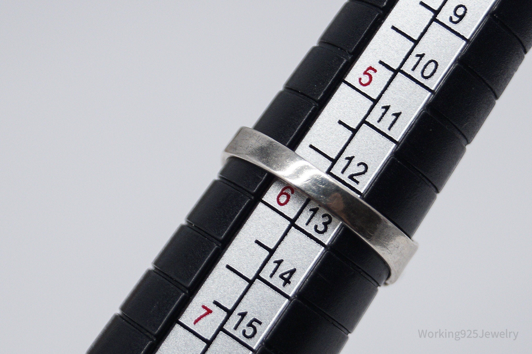 Vintage Handmade Native American Turquoise Sterling Silver Ring - Size 5.75